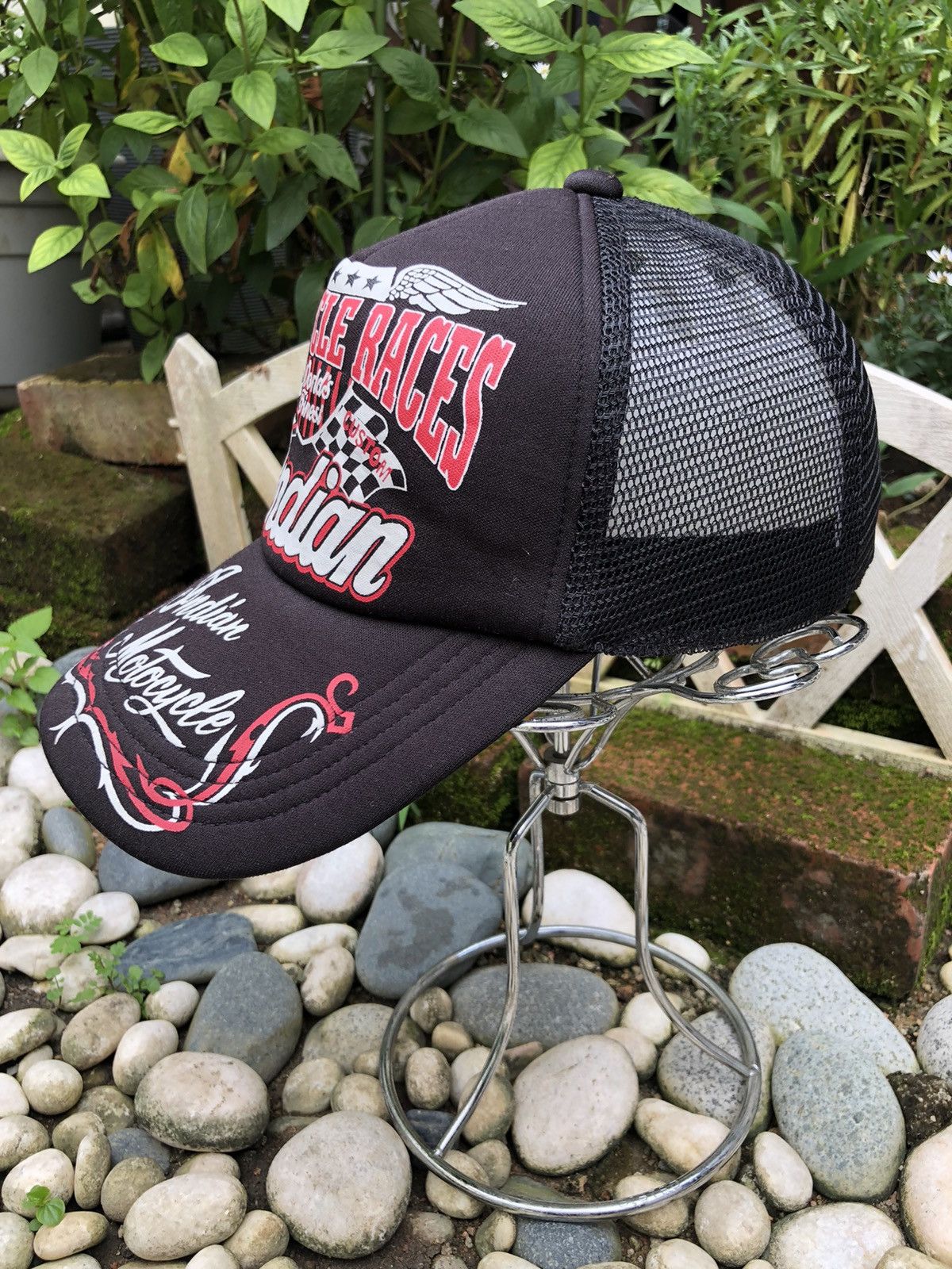 Indian Motorcycle 🔥RARE🔥INDIAN MOTORCYCLES TRUCKER CAP Size ONE SIZE - 5 Thumbnail