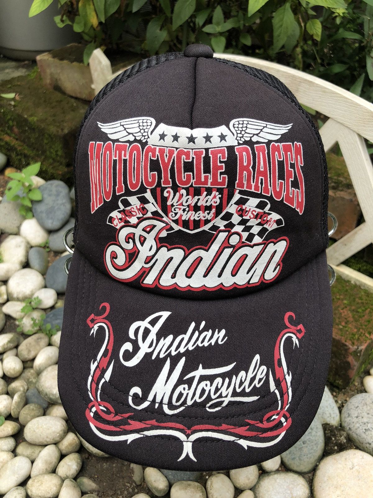 Indian Motorcycle 🔥RARE🔥INDIAN MOTORCYCLES TRUCKER CAP Size ONE SIZE - 2 Thumbnail