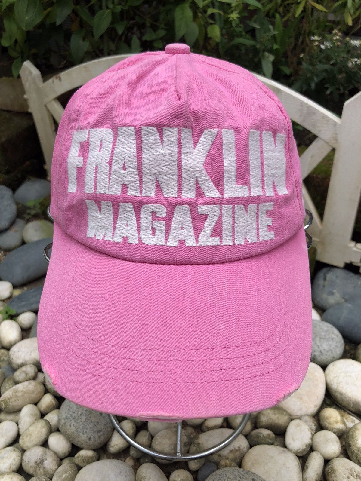 Japanese Brand VINTAGE EMBROIDERY FRANKLIN MAGAZINE CAP HAT BY TREEMON Size ONE SIZE - 2 Thumbnail