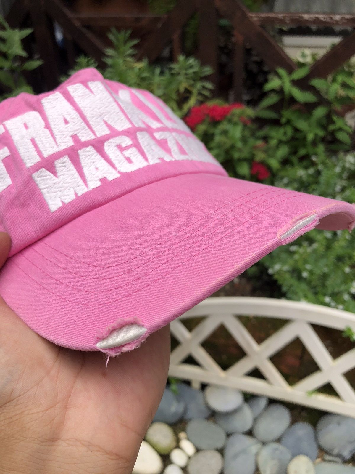 Japanese Brand VINTAGE EMBROIDERY FRANKLIN MAGAZINE CAP HAT BY TREEMON Size ONE SIZE - 12 Thumbnail