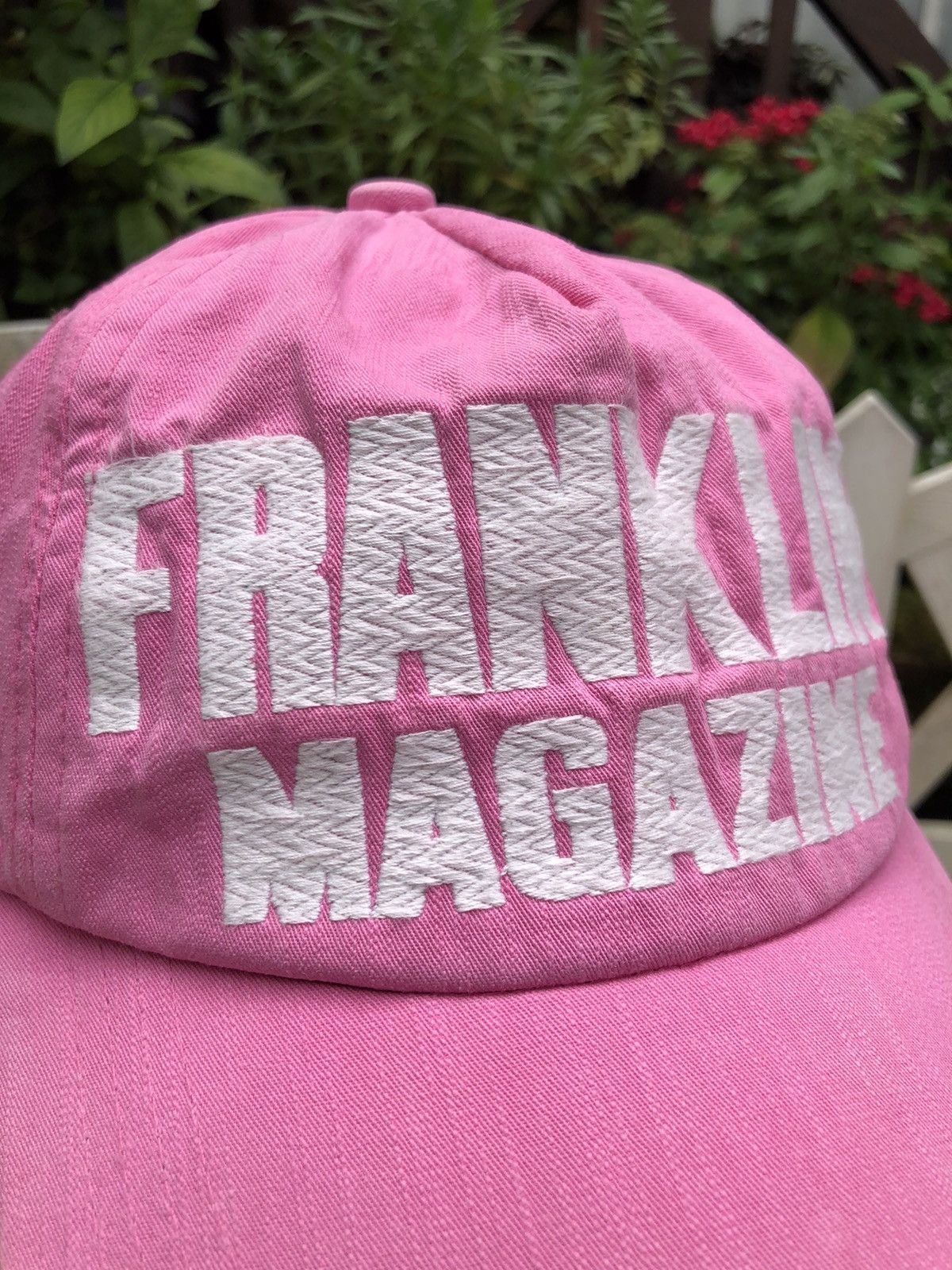 Japanese Brand VINTAGE EMBROIDERY FRANKLIN MAGAZINE CAP HAT BY TREEMON Size ONE SIZE - 3 Thumbnail