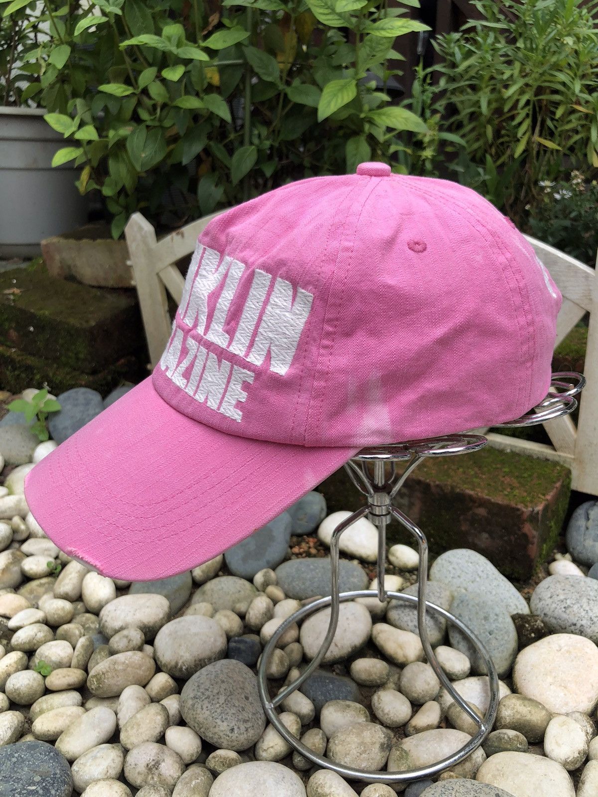 Japanese Brand VINTAGE EMBROIDERY FRANKLIN MAGAZINE CAP HAT BY TREEMON Size ONE SIZE - 4 Thumbnail