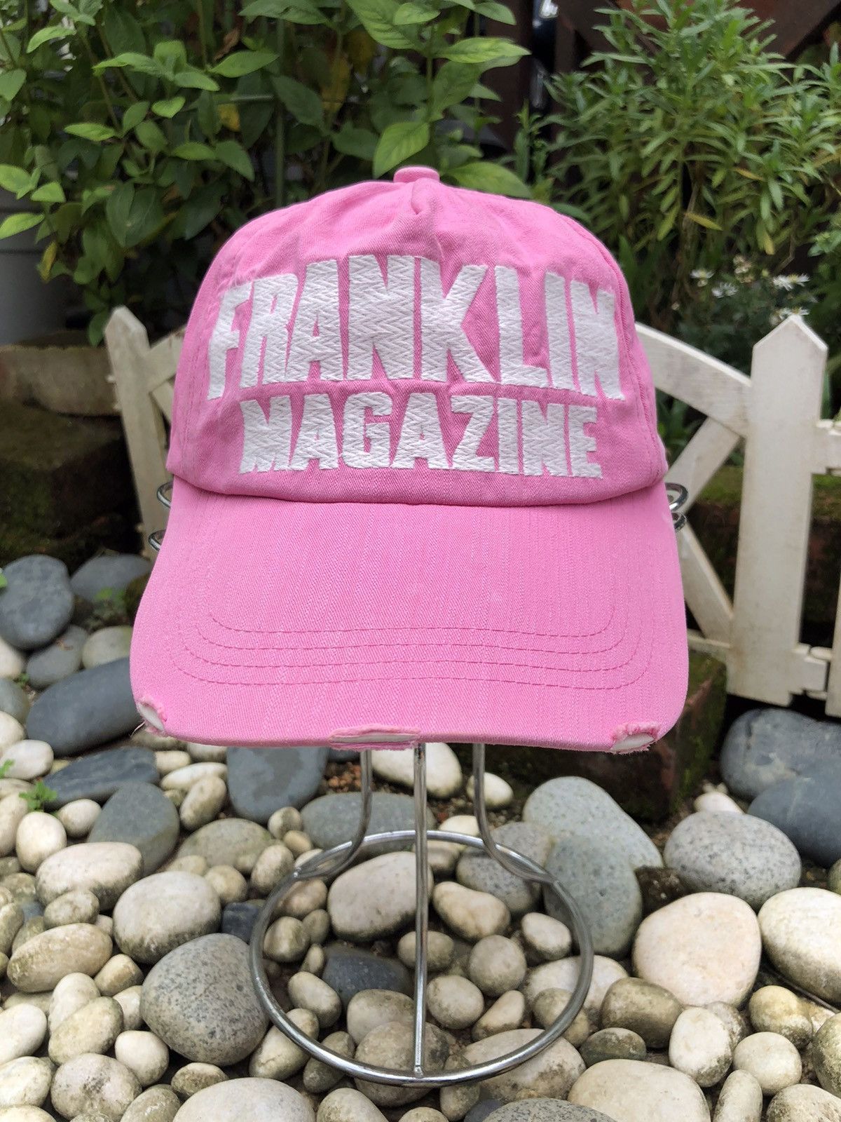 VINTAGE EMBROIDERY FRANKLIN MAGAZINE CAP HAT BY TREEMON