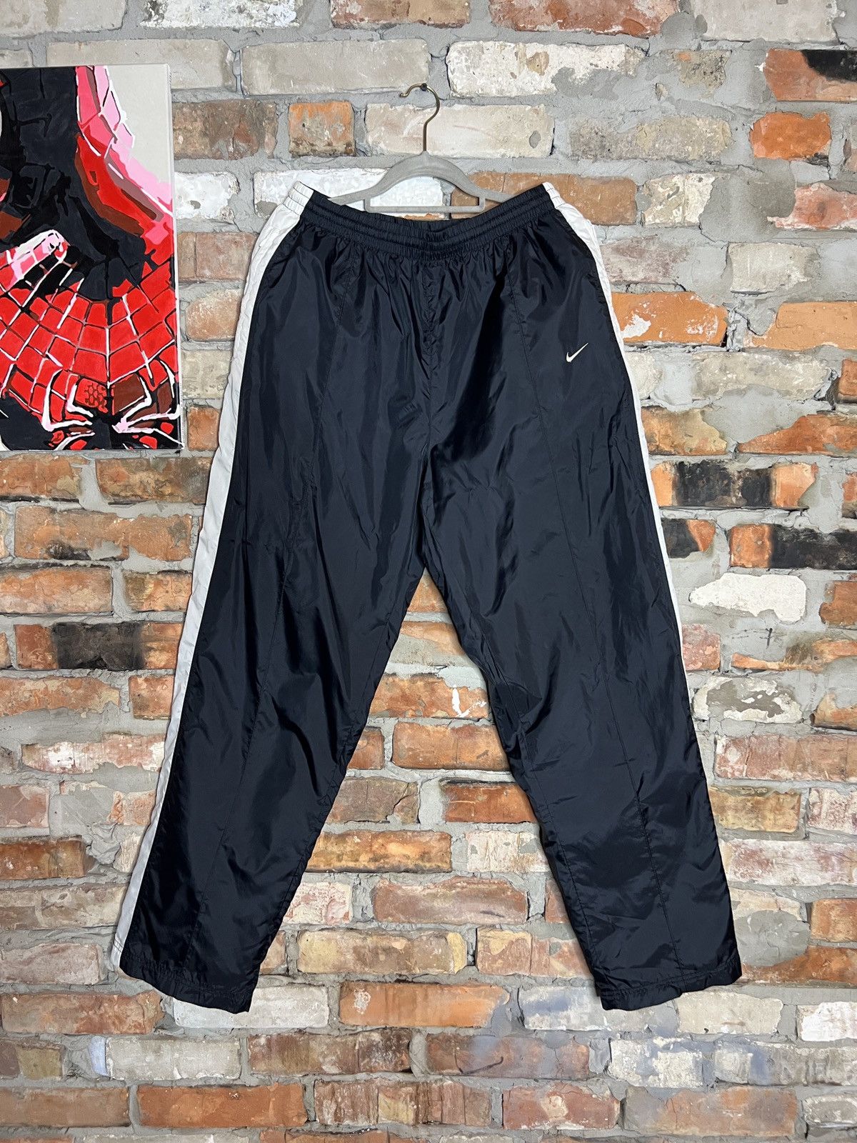 Nike Vintage Nike Nylon Track Pants Small Swoosh Logo Size XL Size US 36 / EU 52 - 1 Thumbnail