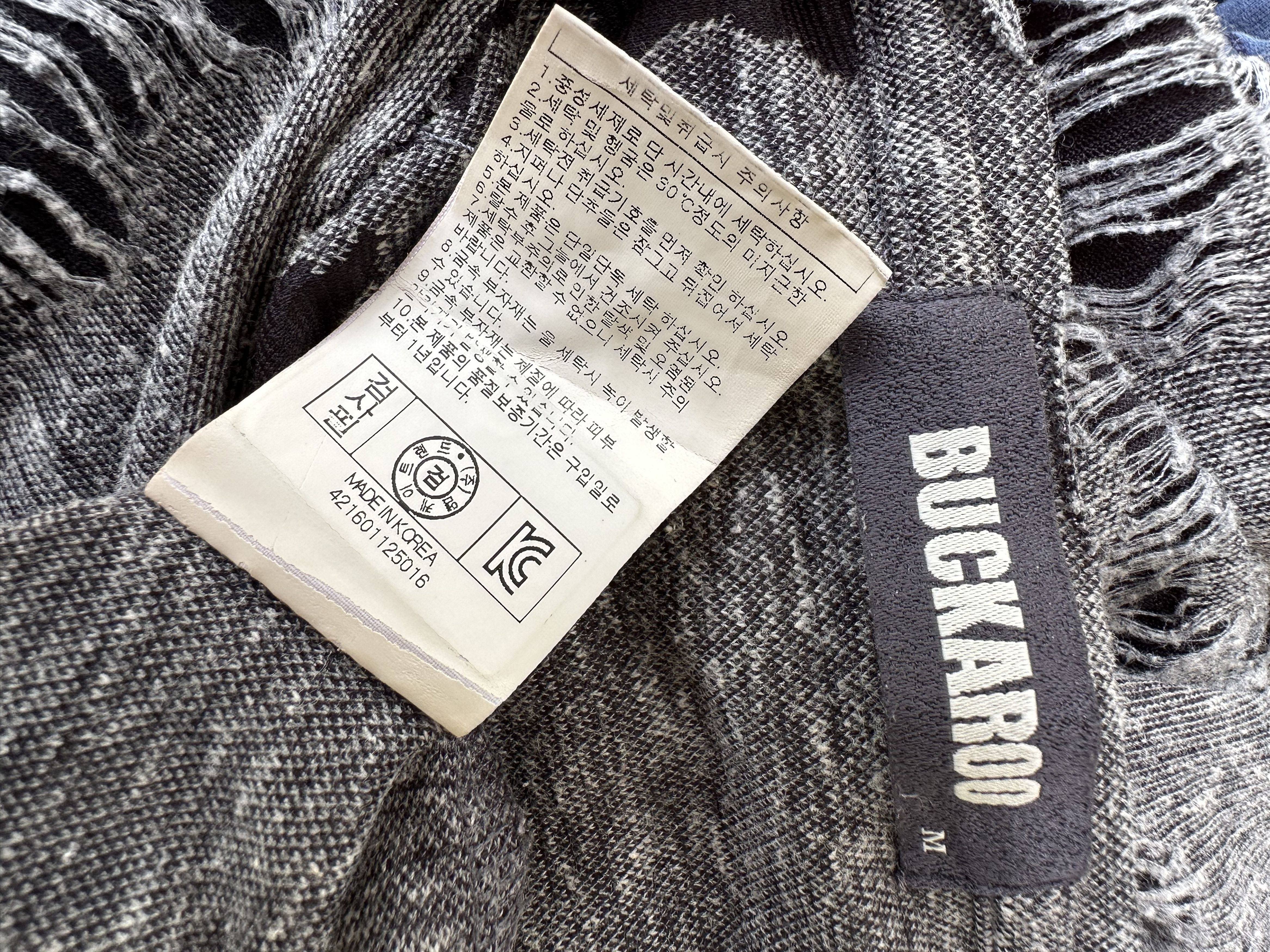 BUCKAROO Japanese Brand Buckaroo Riot Rip Distressed Tee Size US M / EU 48-50 / 2 - 13 Thumbnail