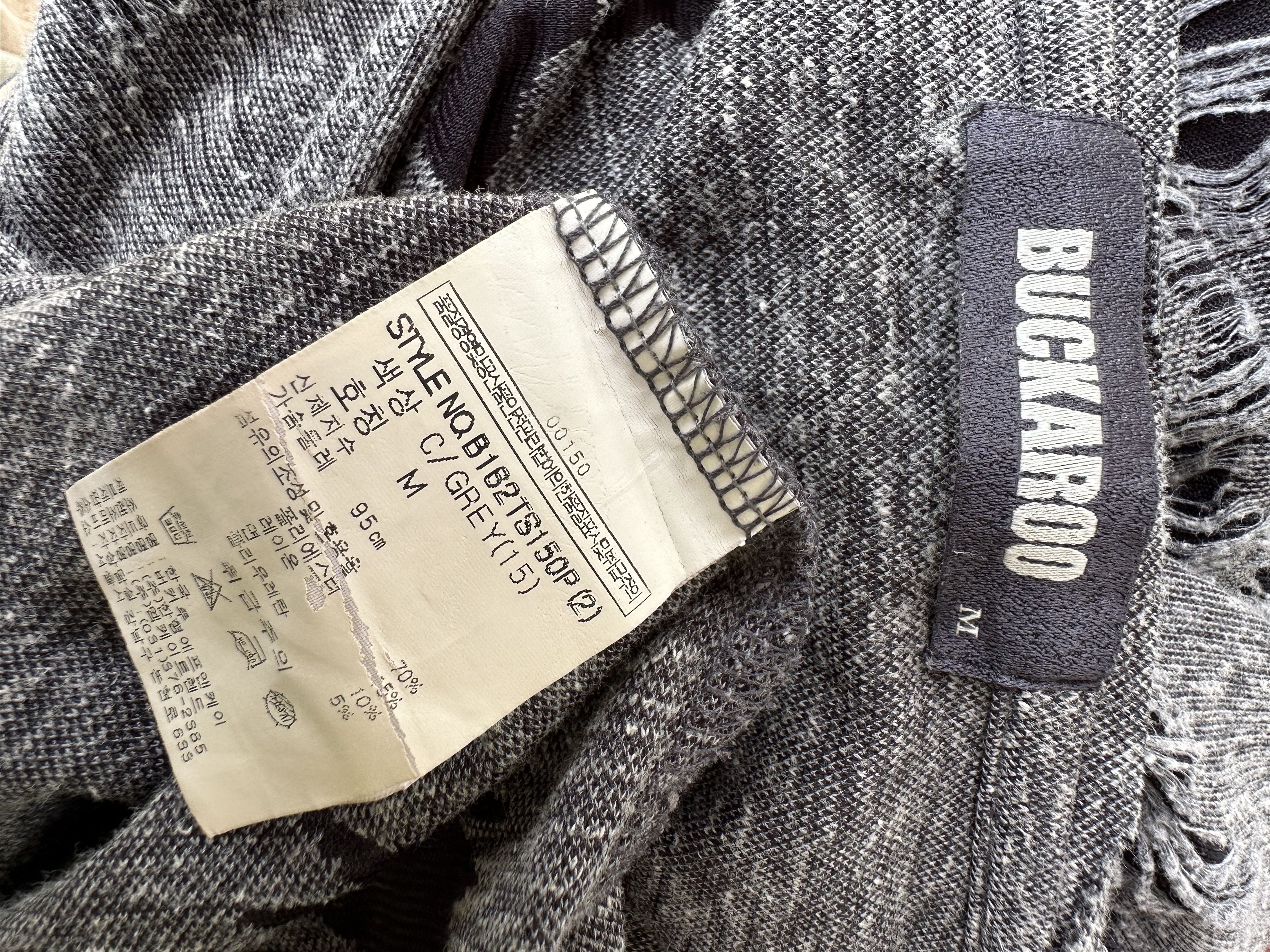 BUCKAROO Japanese Brand Buckaroo Riot Rip Distressed Tee Size US M / EU 48-50 / 2 - 12 Thumbnail