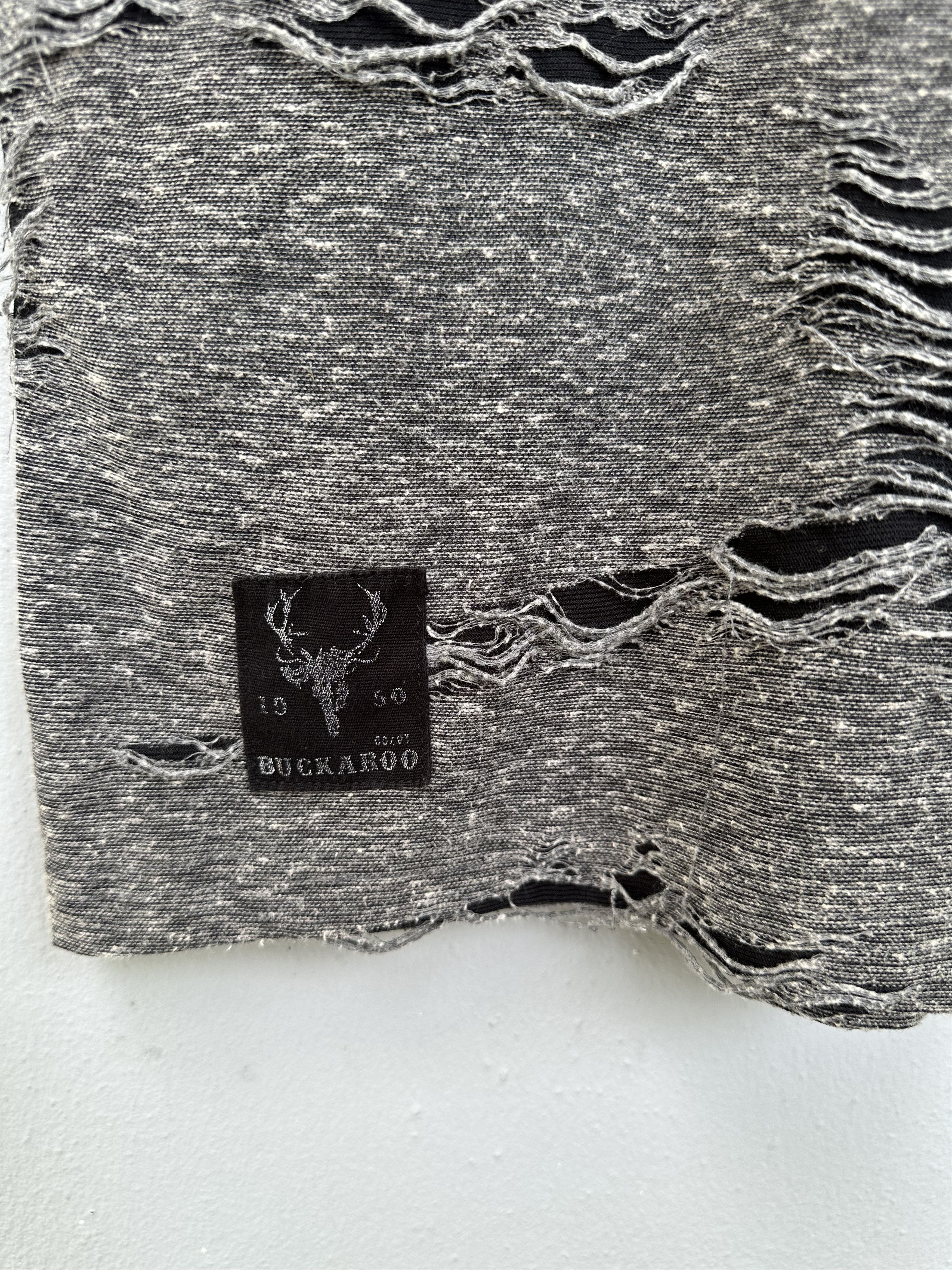 BUCKAROO Japanese Brand Buckaroo Riot Rip Distressed Tee Size US M / EU 48-50 / 2 - 7 Thumbnail