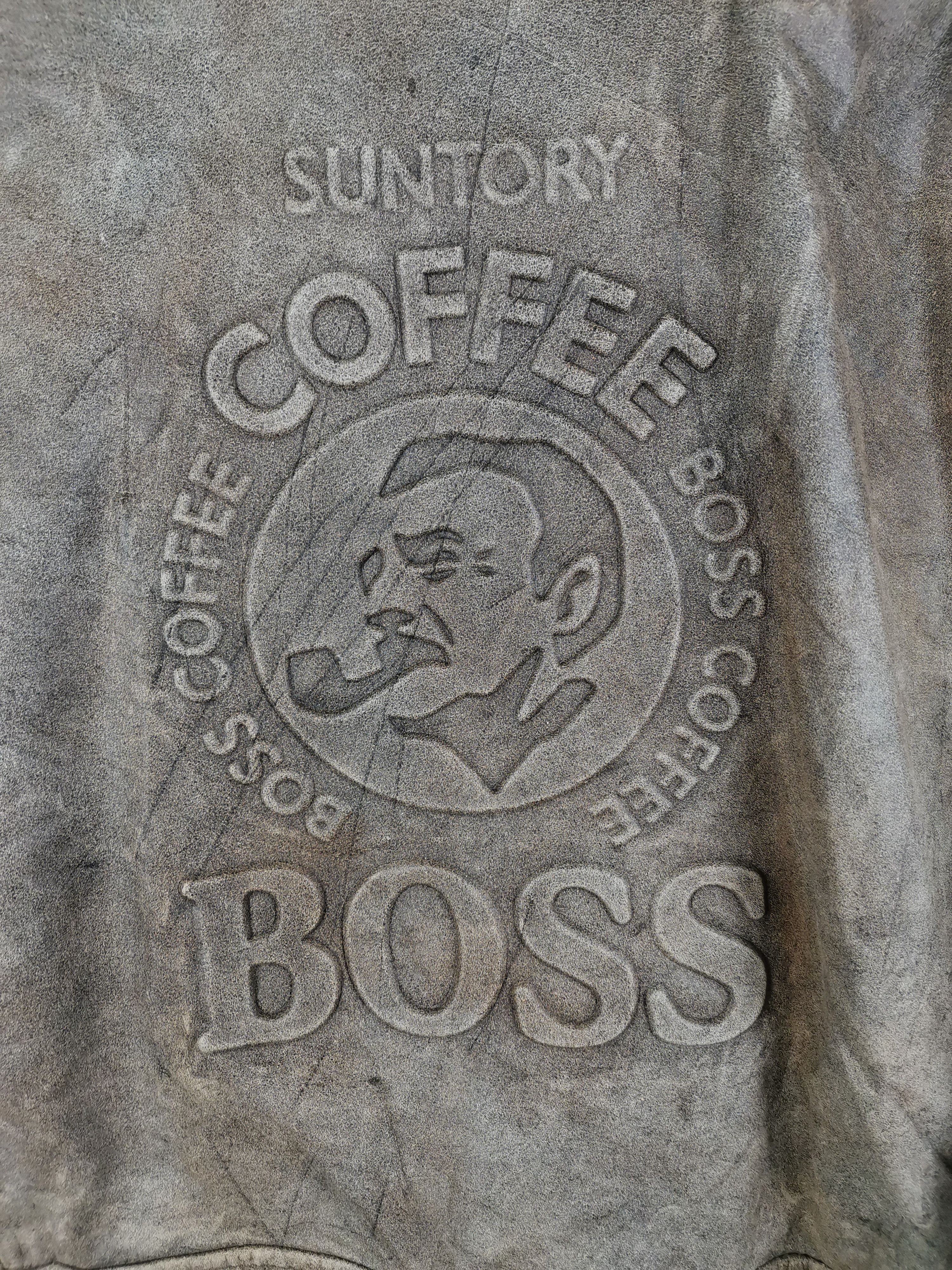 Japanese Brand Vintage Suntory Coffee Boss Leather Jacket Size US M / EU 48-50 / 2 - 2 Thumbnail