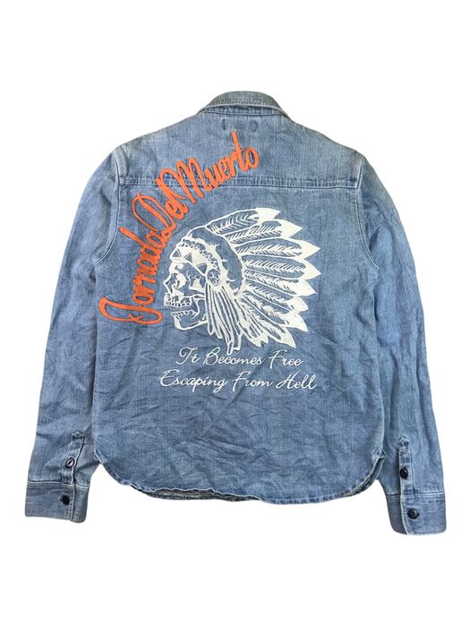 Japanese Brand 🔥 EMBROIDERY APACHE MOTORCYCLE CLUB BY FLAGSTAFF | Grailed