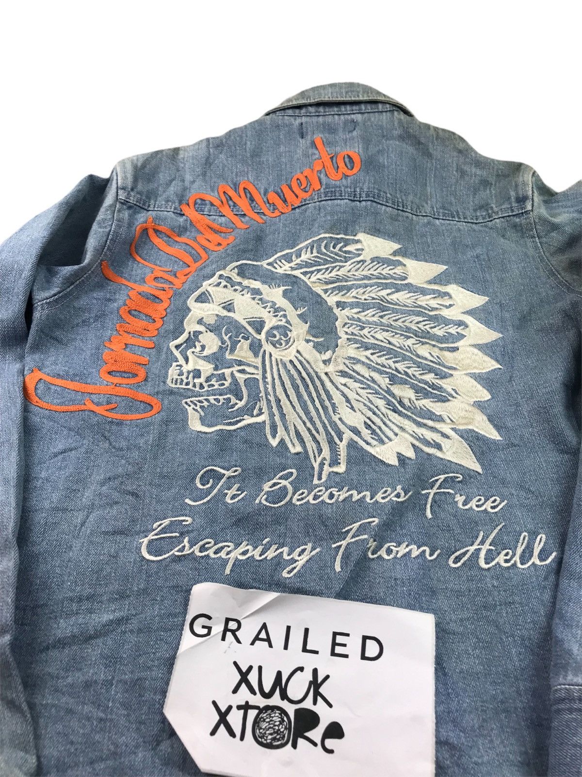 Flagstuff × Japanese Brand 🔥 EMBROIDERY APACHE MOTORCYCLE CLUB BY FLAGSTAFF Size US L / EU 52-54 / 3 - 20 Thumbnail
