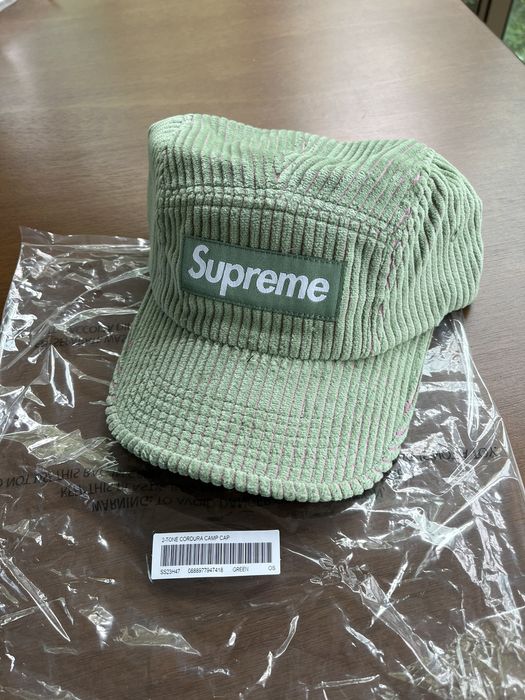 Supreme 2-Tone Corduroy Camp Cap GreenSupreme 2-Tone Corduroy Camp