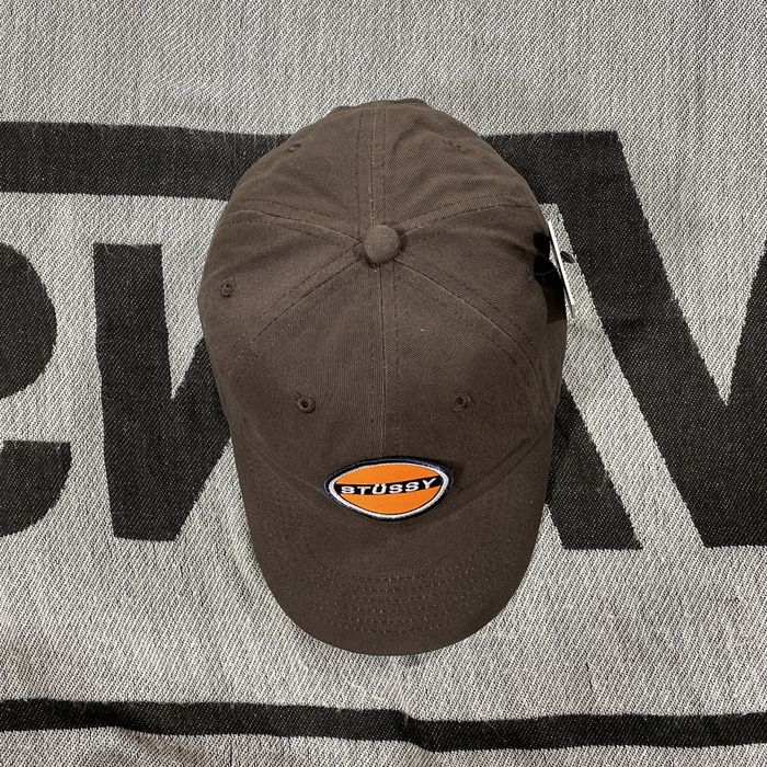 Vintage RARE Stussy Patch Logo Cap Hat Charcoal | Grailed