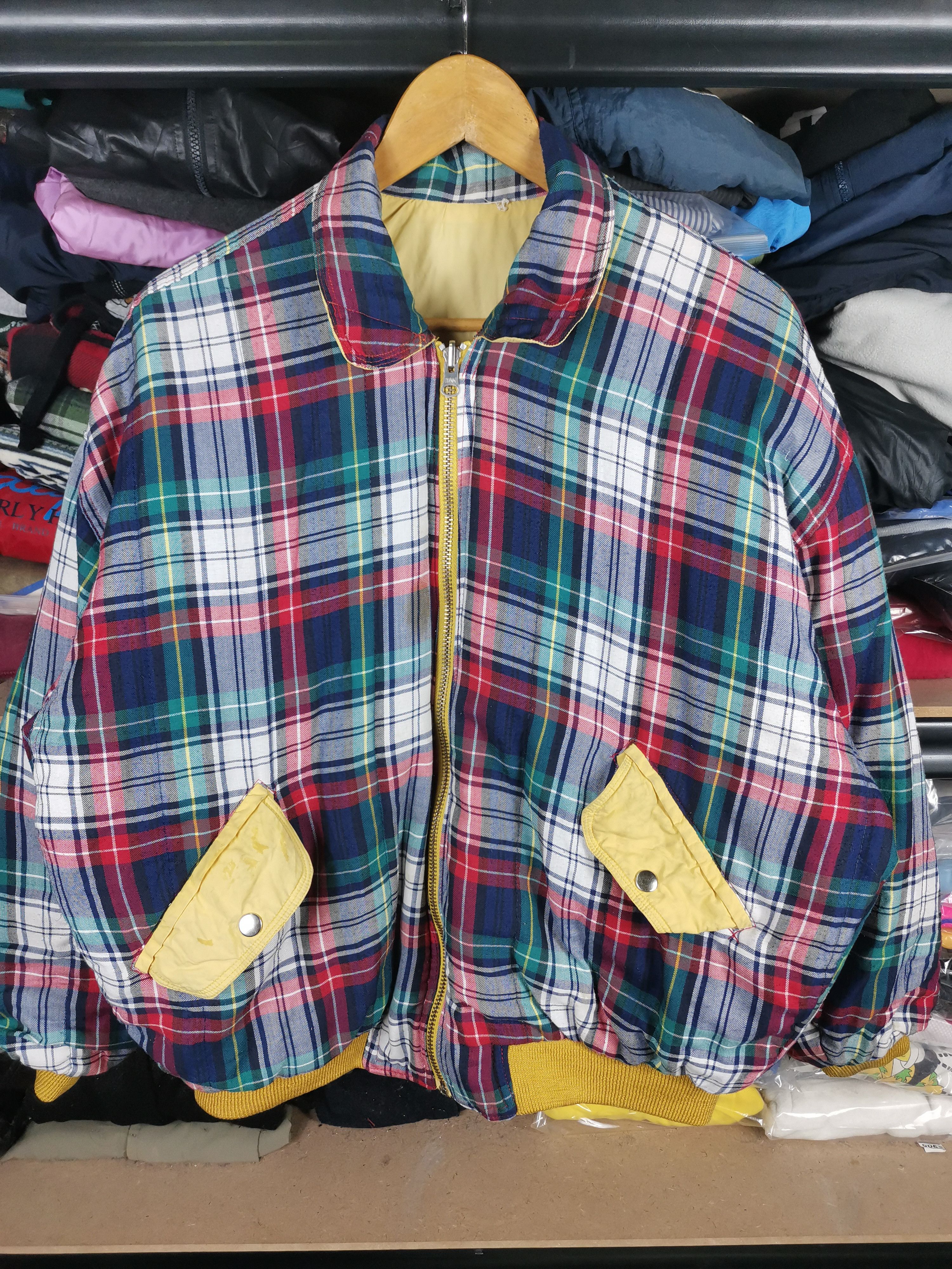 Japanese Brand Vintage Trashed Reversible Bomber Jacket John Werry Faded Size US XL / EU 56 / 4 - 7 Thumbnail