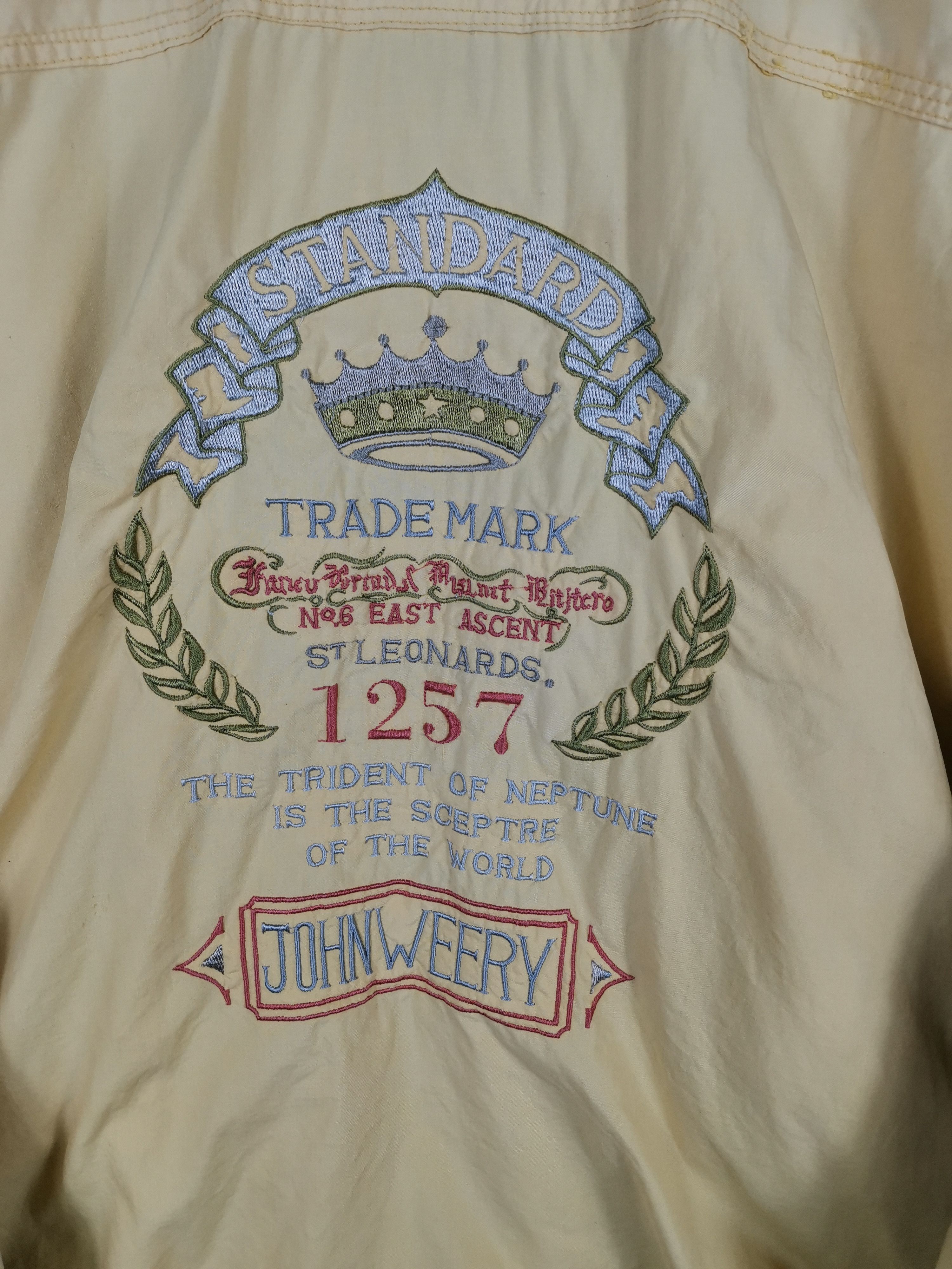 Japanese Brand Vintage Trashed Reversible Bomber Jacket John Werry Faded Size US XL / EU 56 / 4 - 2 Thumbnail