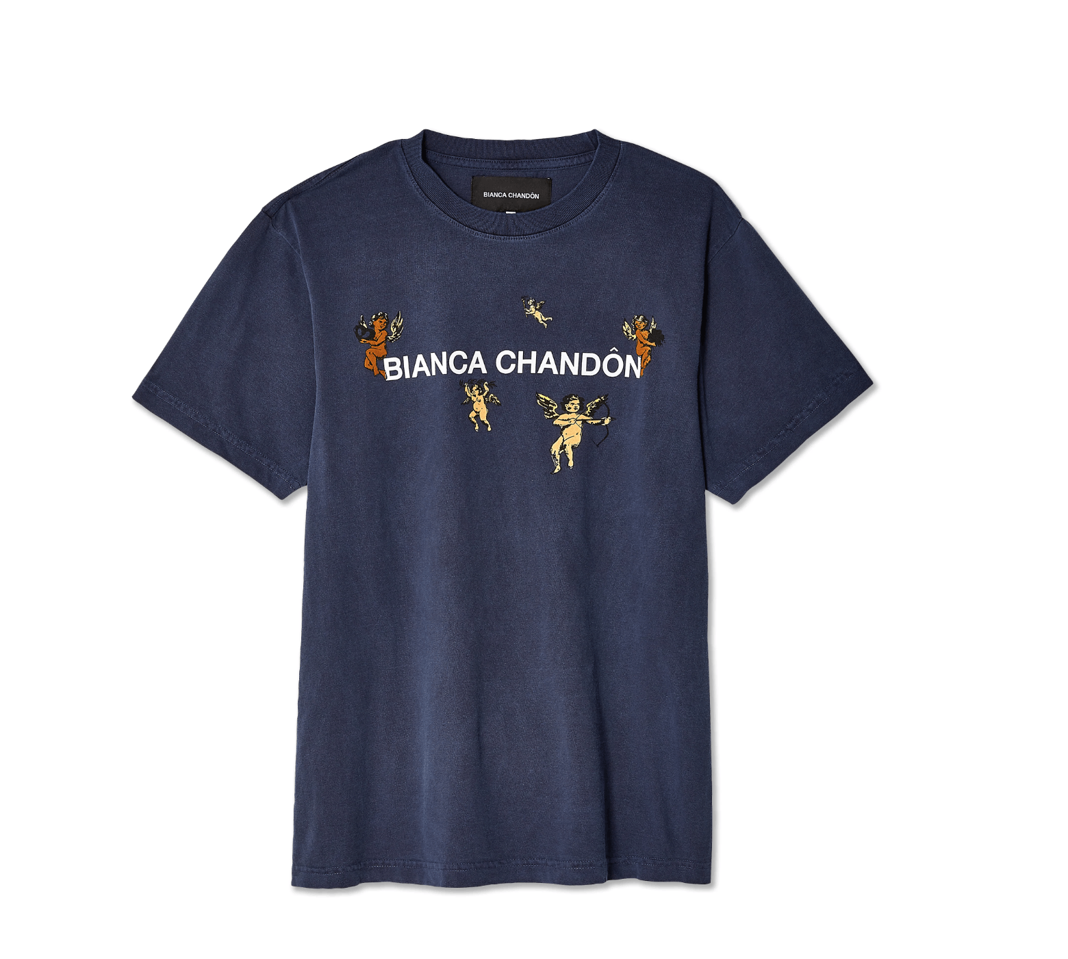 image of Bianca Chandon Cherub Logotype T-Shirt in Navy, Men's (Size XL)