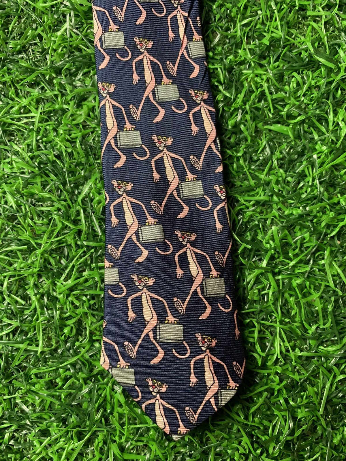 Vintage Vintage 90s 1993 Tie Rack Pink Panther Movie Cartoon Size ONE SIZE - 6 Thumbnail
