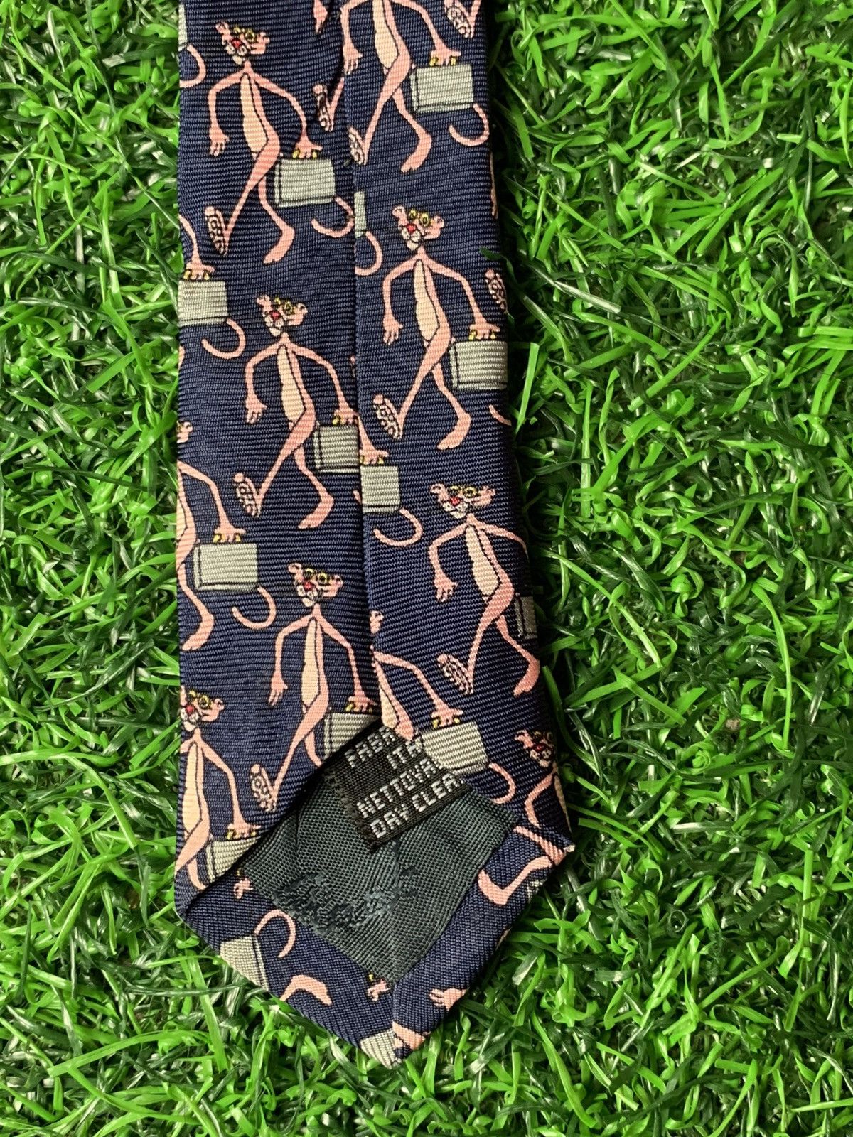 Vintage Vintage 90s 1993 Tie Rack Pink Panther Movie Cartoon Size ONE SIZE - 7 Thumbnail