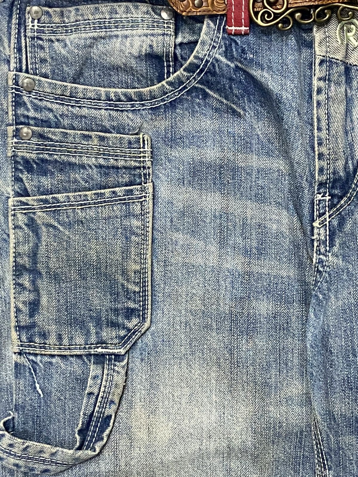 Japanese Brand × Vintage Y2K RealBVoice Reconstruction Carpenter Jeans Leather Belt Size US 30 / EU 46 - 12 Thumbnail