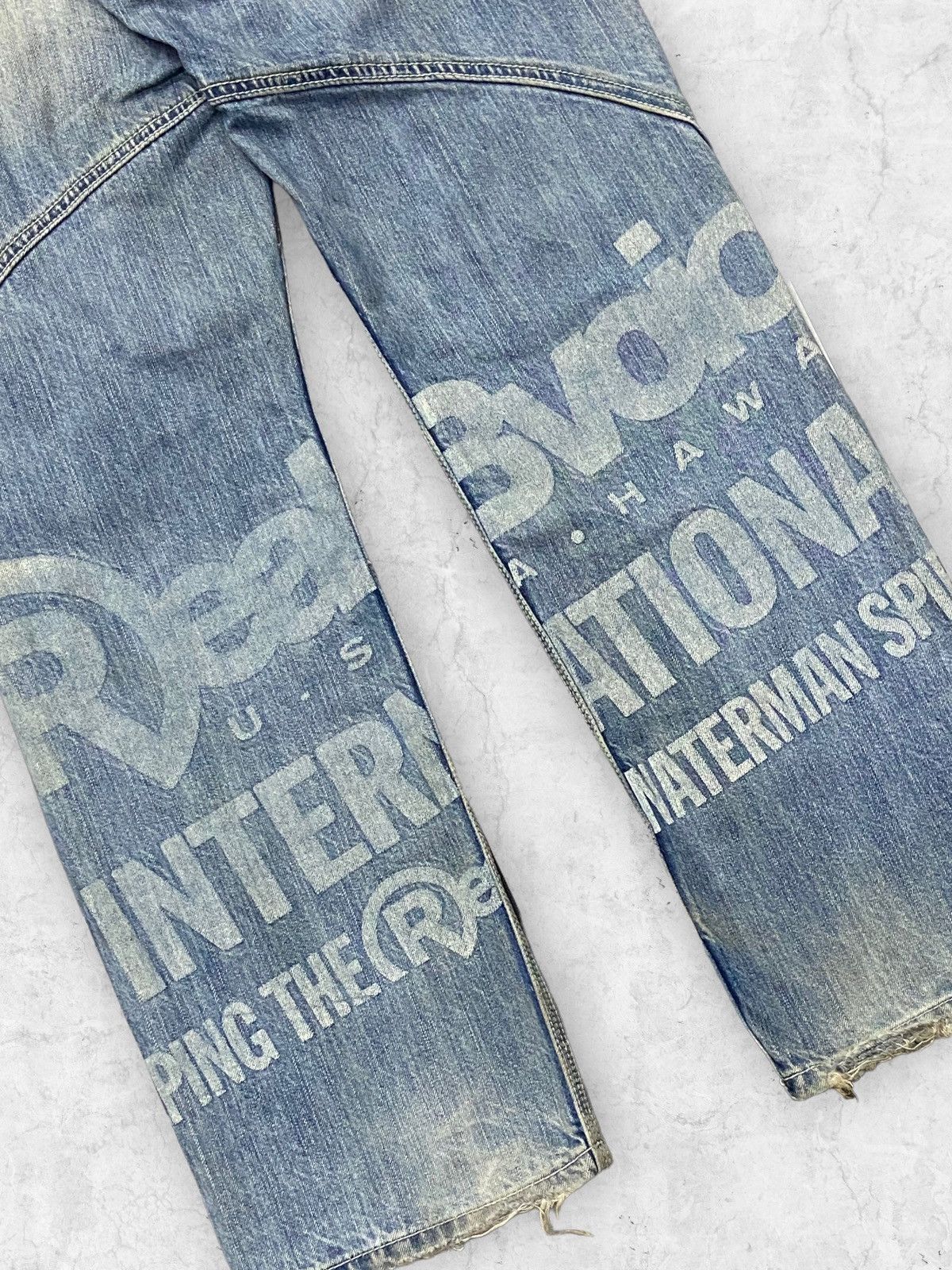 Japanese Brand × Vintage Y2K RealBVoice Reconstruction Carpenter Jeans Leather Belt Size US 30 / EU 46 - 7 Thumbnail
