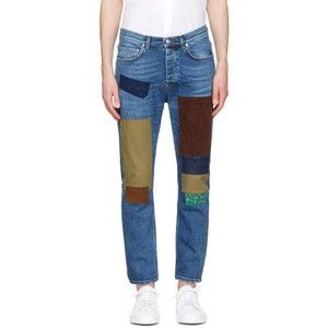 Acne Studios Indigo Town Patch Jeans / Cropped & Slim Fit Size US 34 / EU 50 - 1 Preview