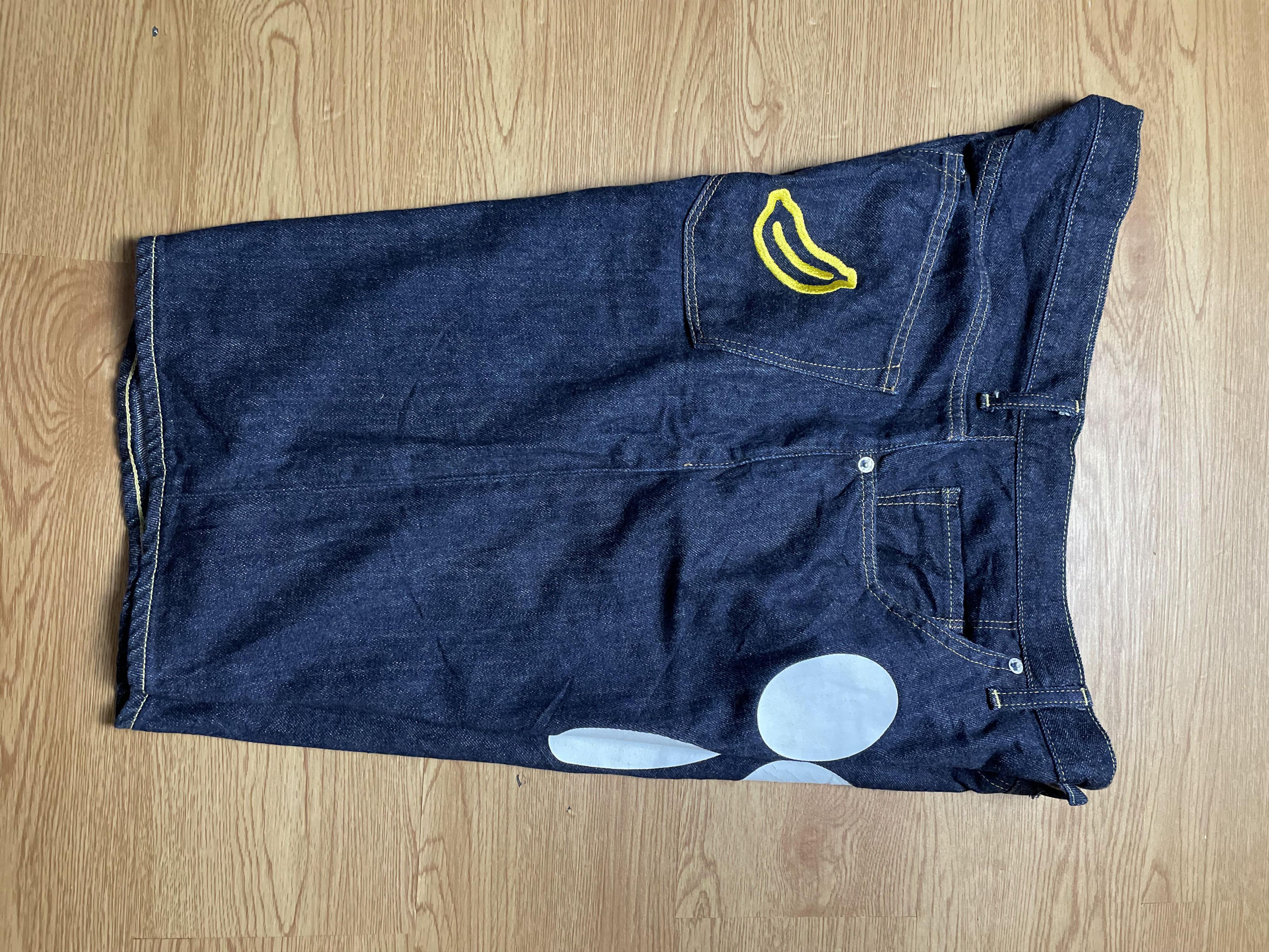 Bape Bape Baby Milo Sad Face Jorts Size US 34 / EU 50 - 5 Thumbnail