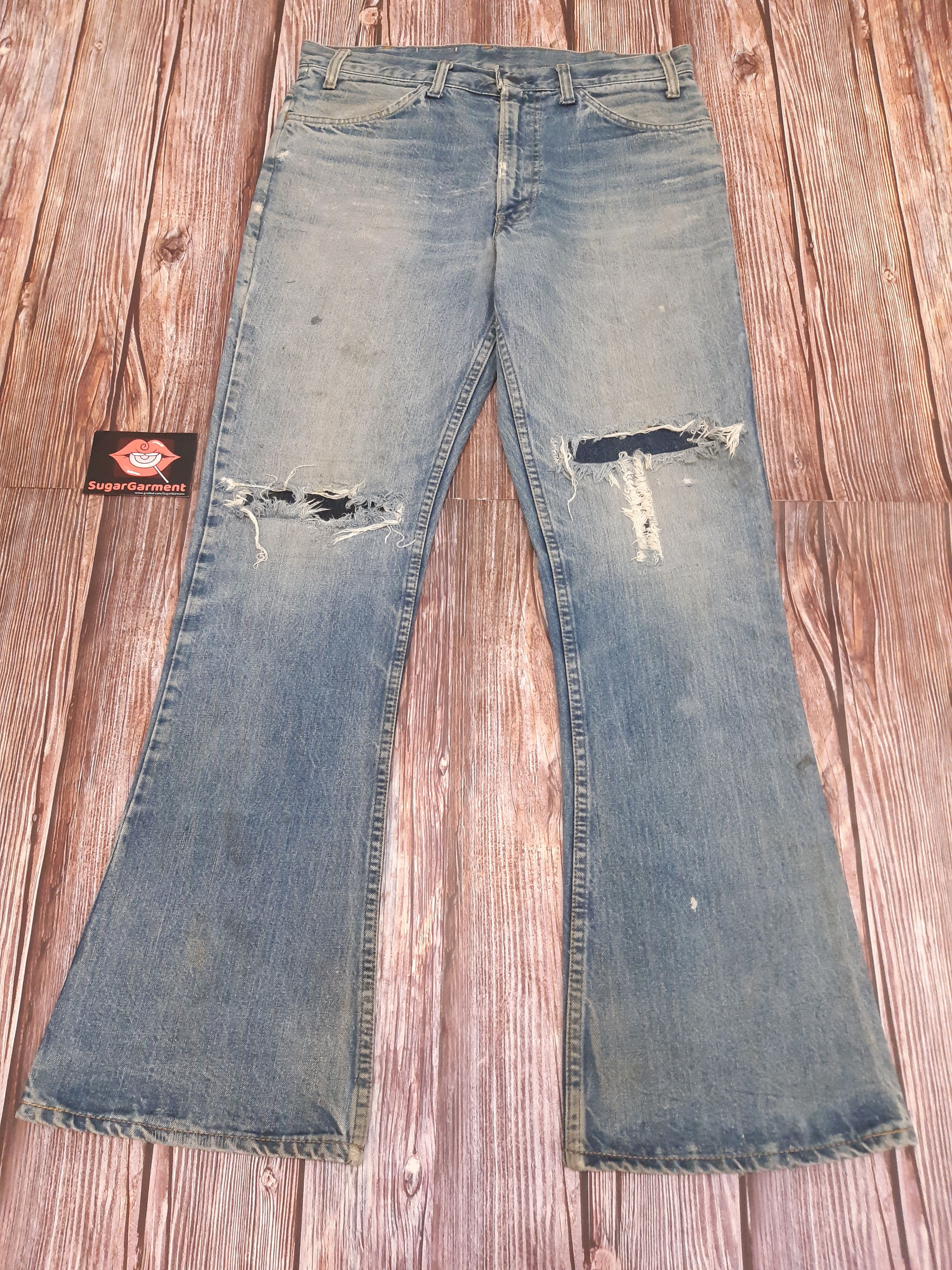 Levi's Levis 646 Flare Bell Bottom Orange Tab Vintage TALON #8 Size US 34 / EU 50 - 1 Thumbnail