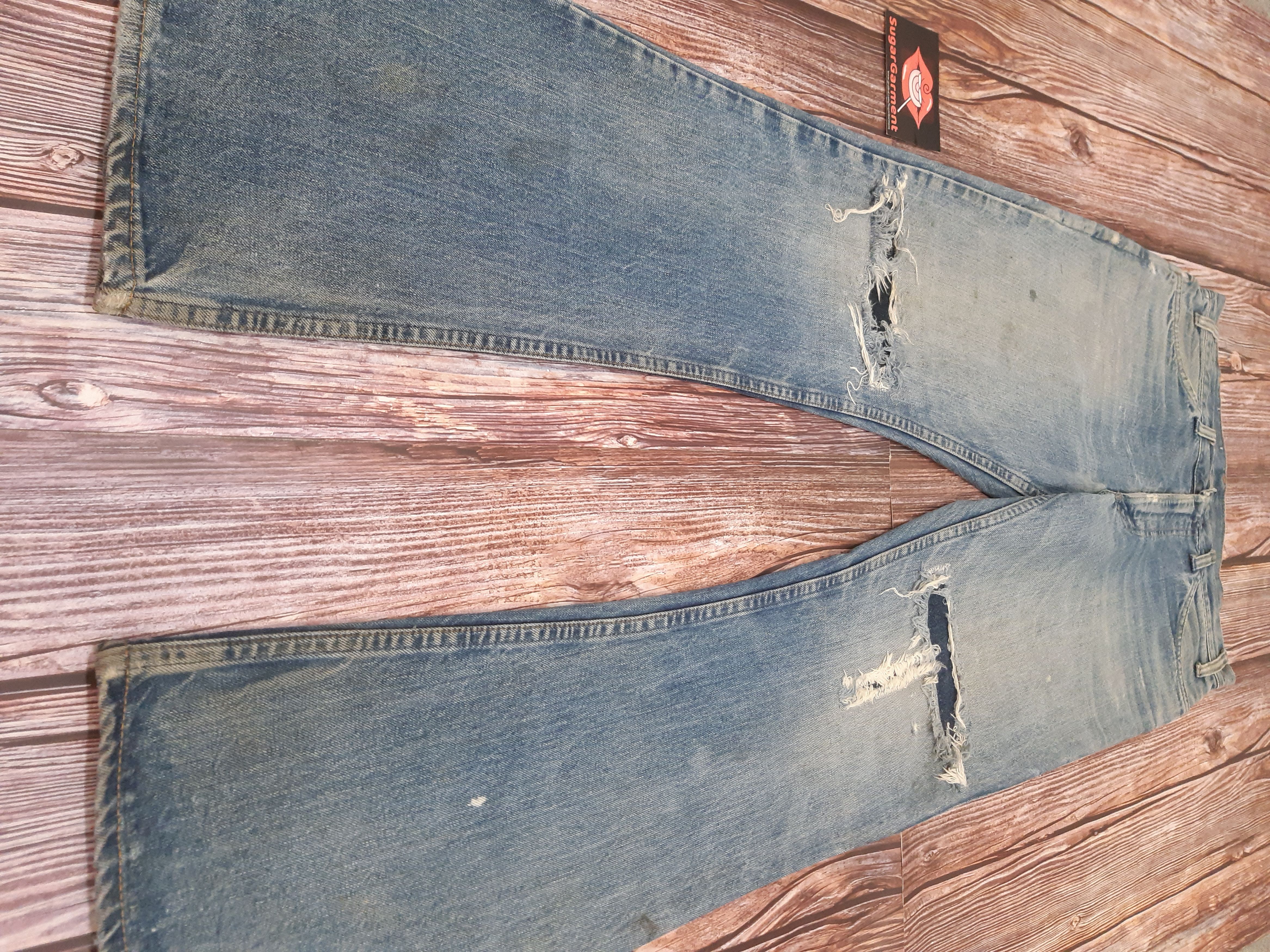 Levi's Levis 646 Flare Bell Bottom Orange Tab Vintage TALON #8 Size US 34 / EU 50 - 3 Thumbnail