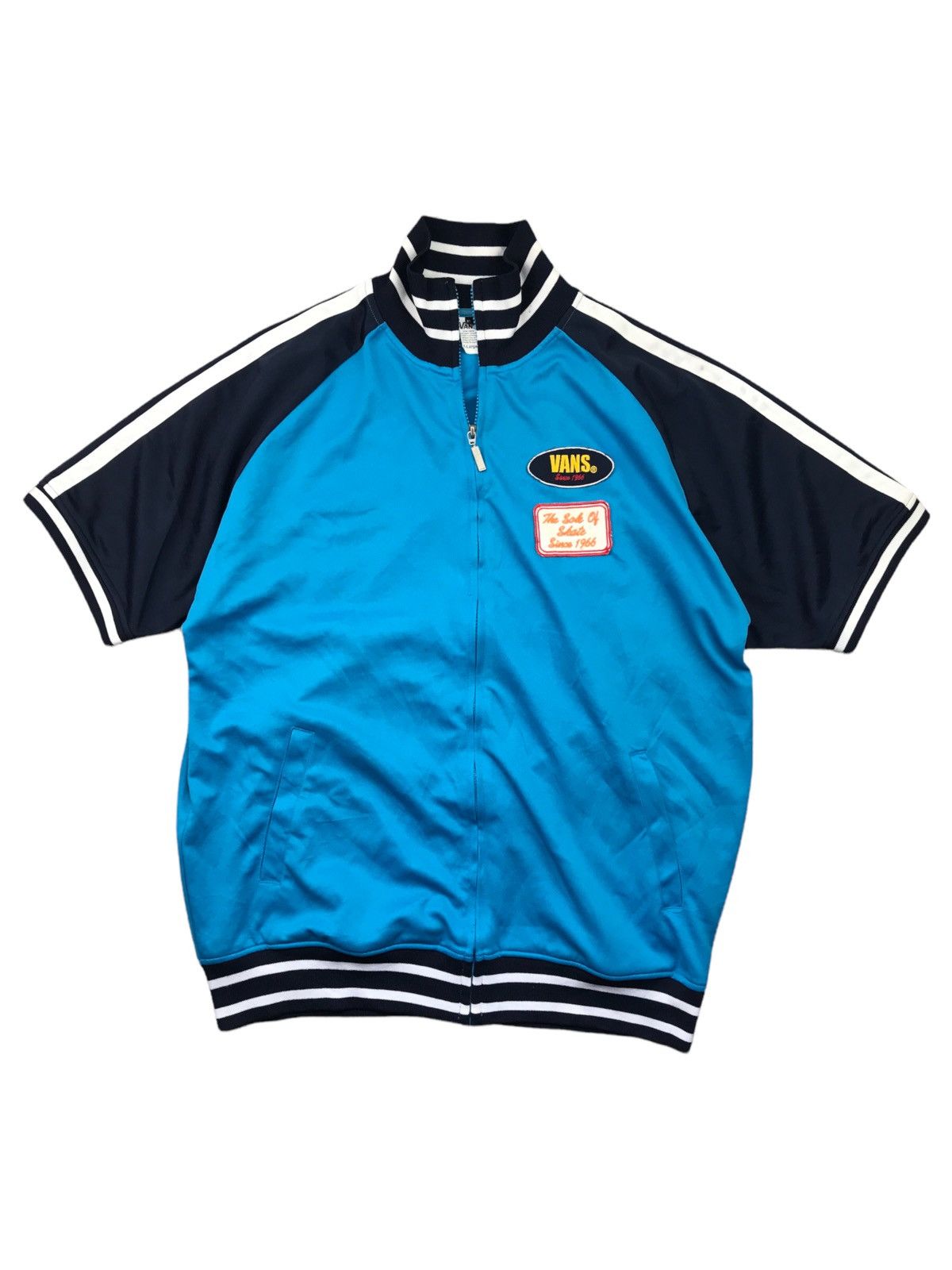 Vans × Vintage 🔥VINTAGE VANS SKATEBOARD SHORT SLEEVE ZIPPER JACKET Size US XL / EU 56 / 4 - 1 Thumbnail