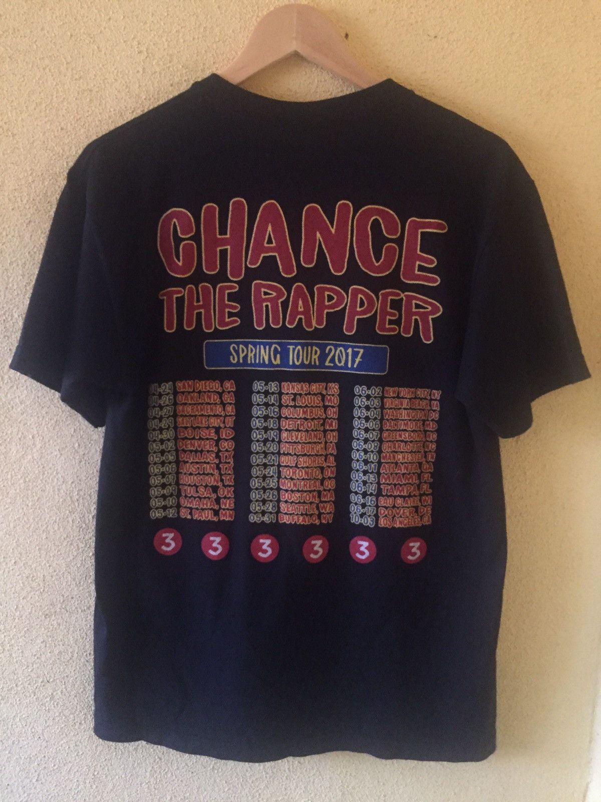 Chance The Rapper Chance The Rapper Spring Tour 2017 Tee Tshirt Size US M / EU 48-50 / 2 - 5 Thumbnail