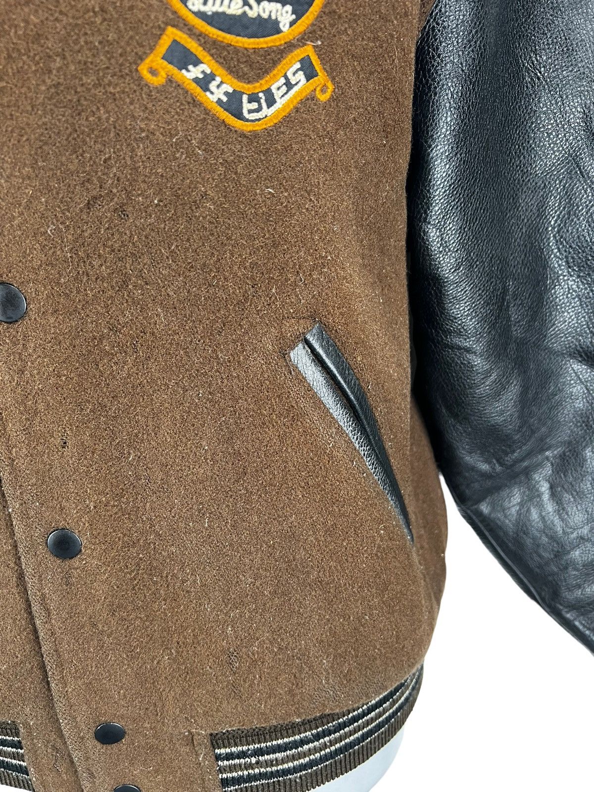 Vintage Vintage Decca Records Varsity Leather Jacket Size US M / EU 48-50 / 2 - 6 Thumbnail