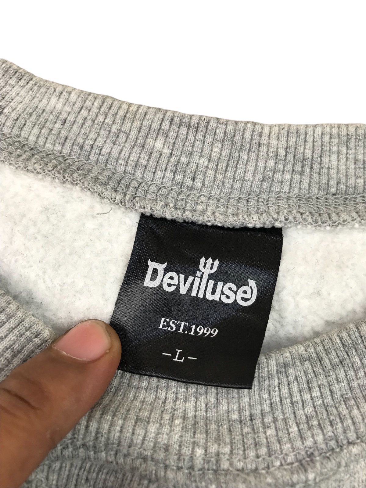 Devilock × Japanese Brand 🔥VINTAGE DEVILUSE SWEATSHIRT Size US L / EU 52-54 / 3 - 5 Thumbnail