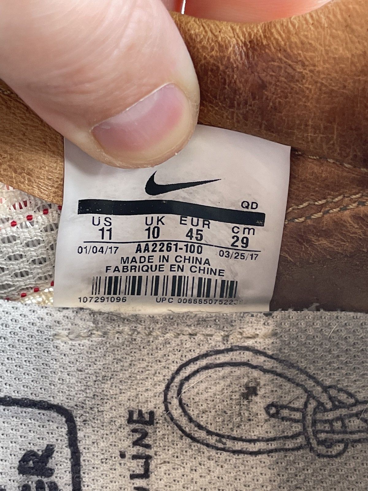 Nike × Tom Sachs Nike Mars Yard TS Size US 11 / EU 44 - 13 Thumbnail