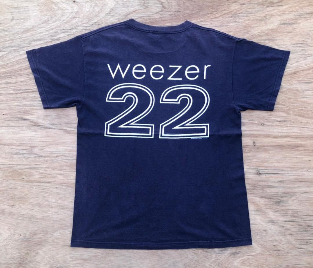 image of Band Tees x Vintage Tee Weezer B17 in Navy, Men's (Size Medium)