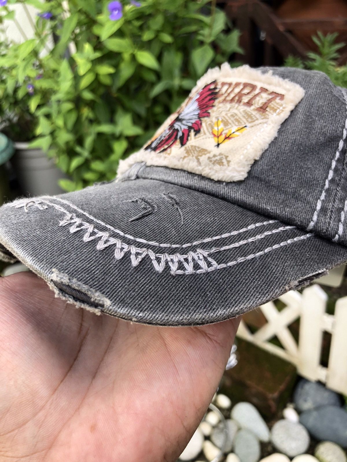 Japanese Brand VINTAGE EMBROIDERY APACHES FREE SPIRIT CAP HAT Size ONE SIZE - 6 Thumbnail