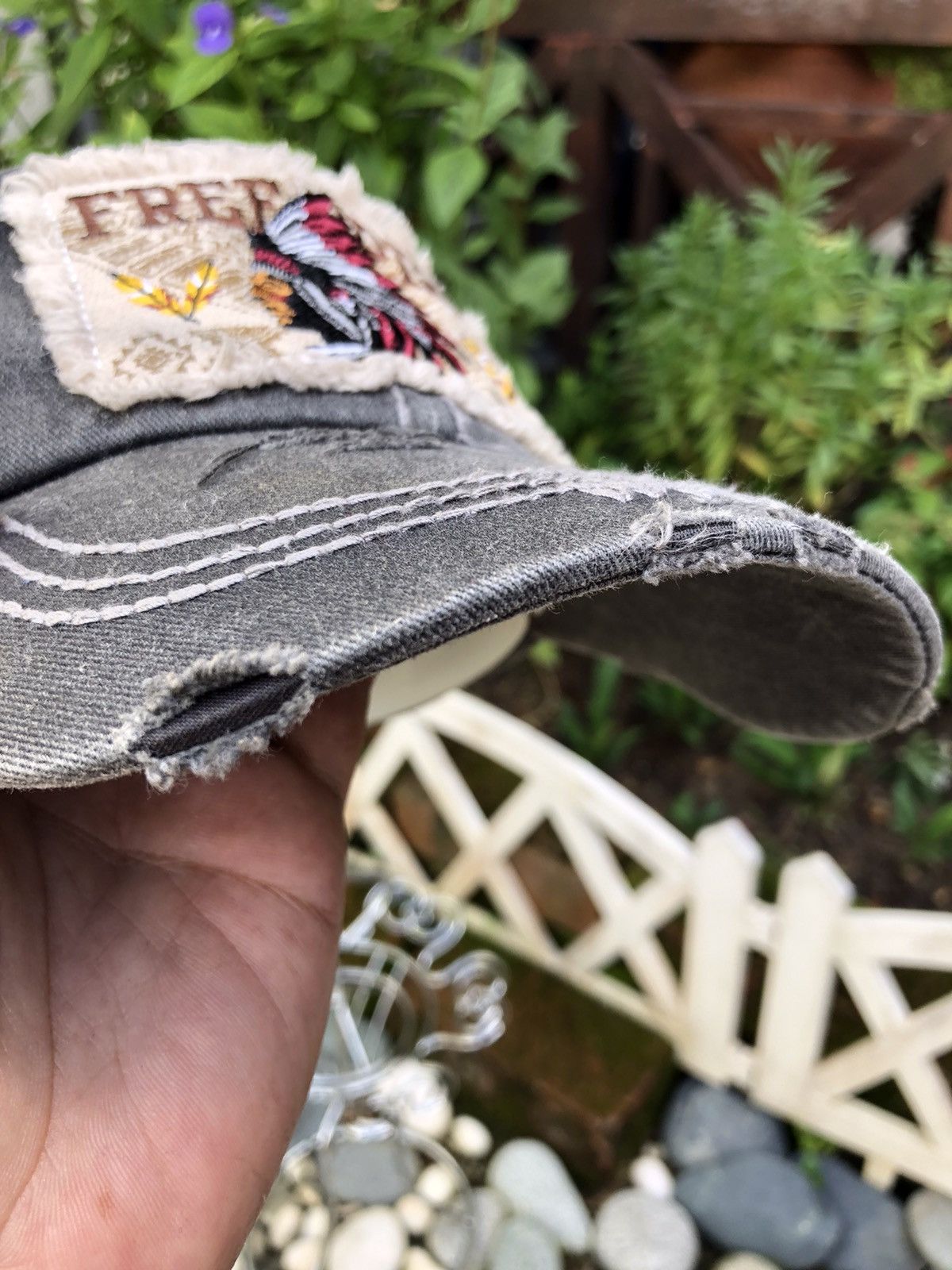 Japanese Brand VINTAGE EMBROIDERY APACHES FREE SPIRIT CAP HAT Size ONE SIZE - 5 Thumbnail