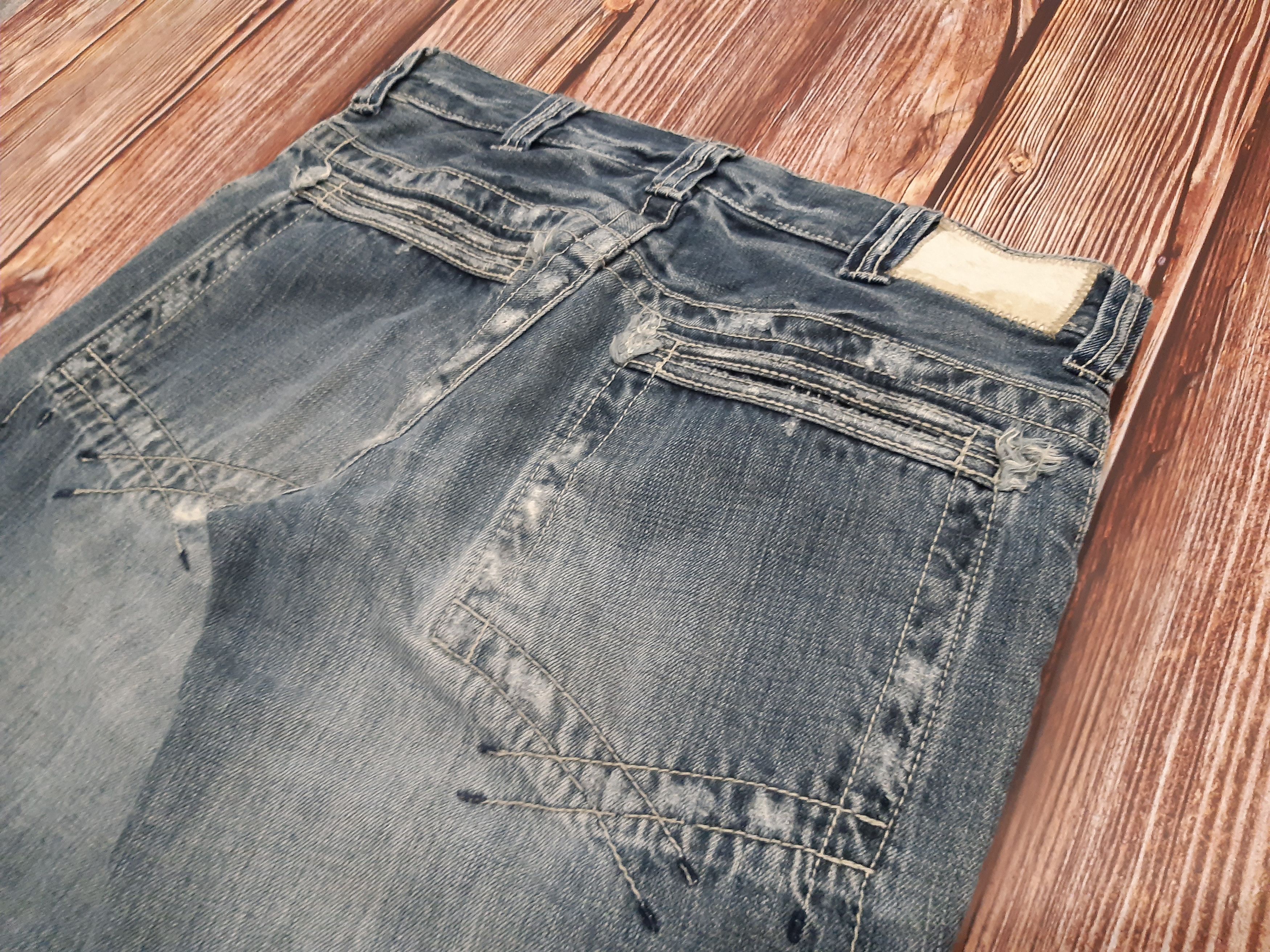 Japanese Jeans Distressed Punk Zippers