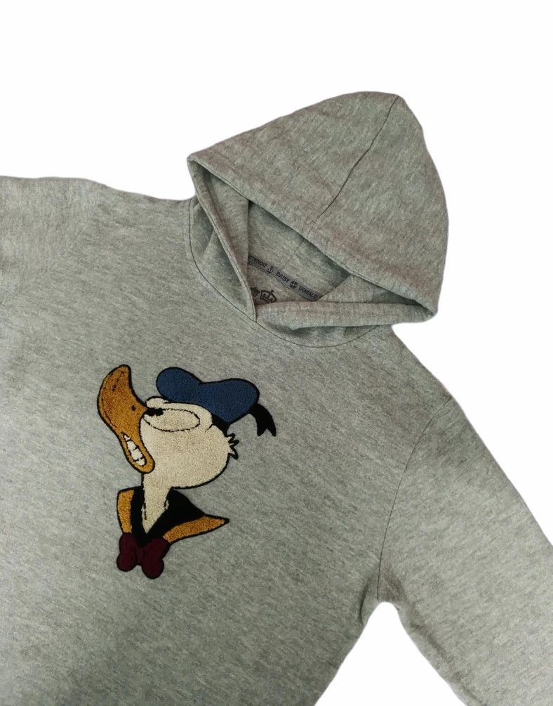 image of Cartoon Network x Disney Donald Duck Disney Sweatshirt Hoodie Japan Streetwear in Grey (Size Large)