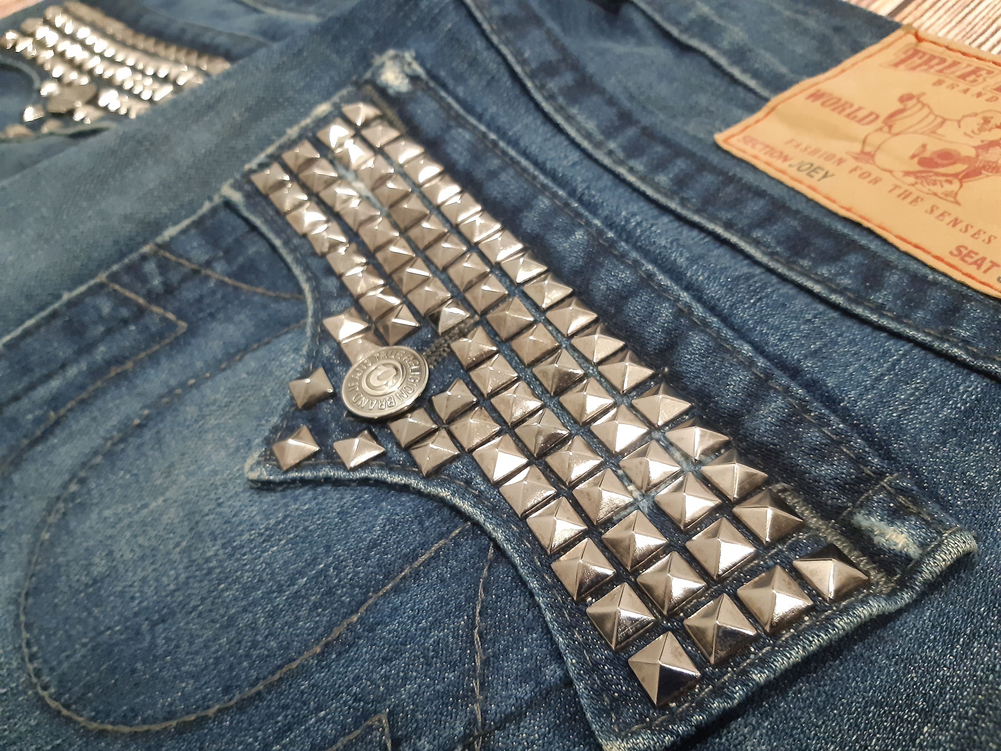 True Religion Bell Bottom Bootcut Jeans Flare True Religion Spike RARE Size 35" - 1 Thumbnail