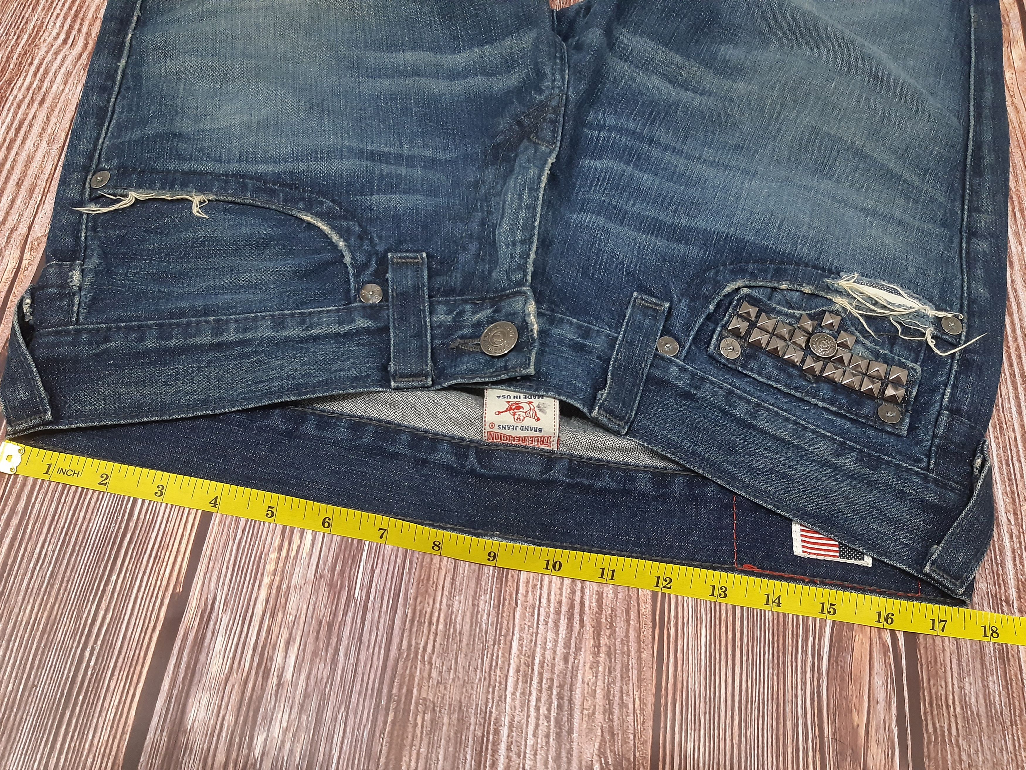 True Religion Bell Bottom Bootcut Jeans Flare True Religion Spike RARE Size 35" - 23 Thumbnail