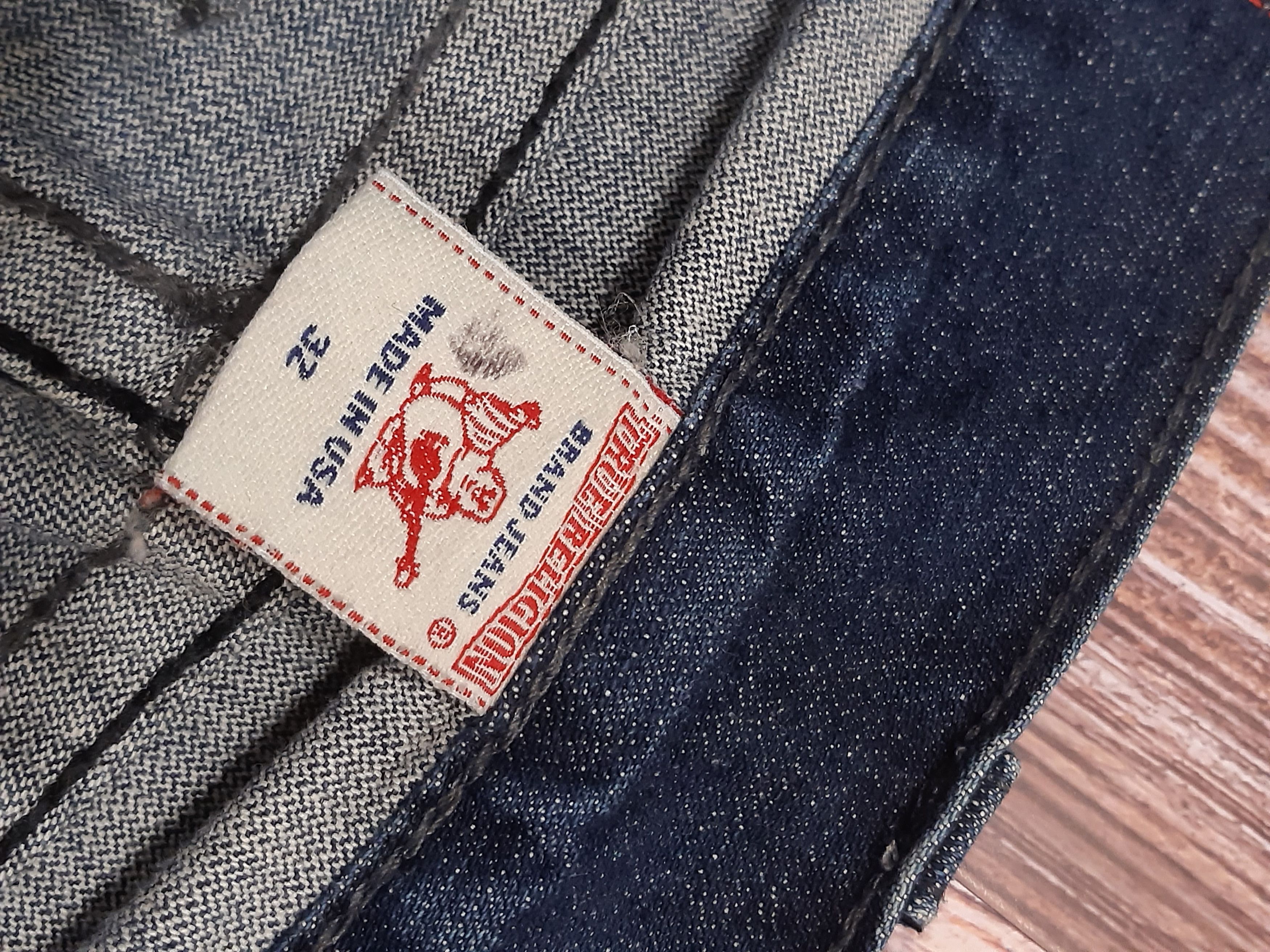 True Religion Bell Bottom Bootcut Jeans Flare True Religion Spike RARE Size 35" - 11 Thumbnail