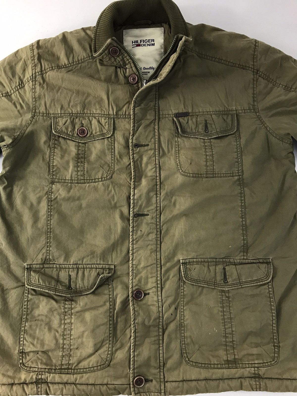 Tommy Hilfiger Tommy Hilfiger Denim Jacket Sherpa Inner Multi Pockets R069j Size US XL / EU 56 / 4 - 2 Thumbnail