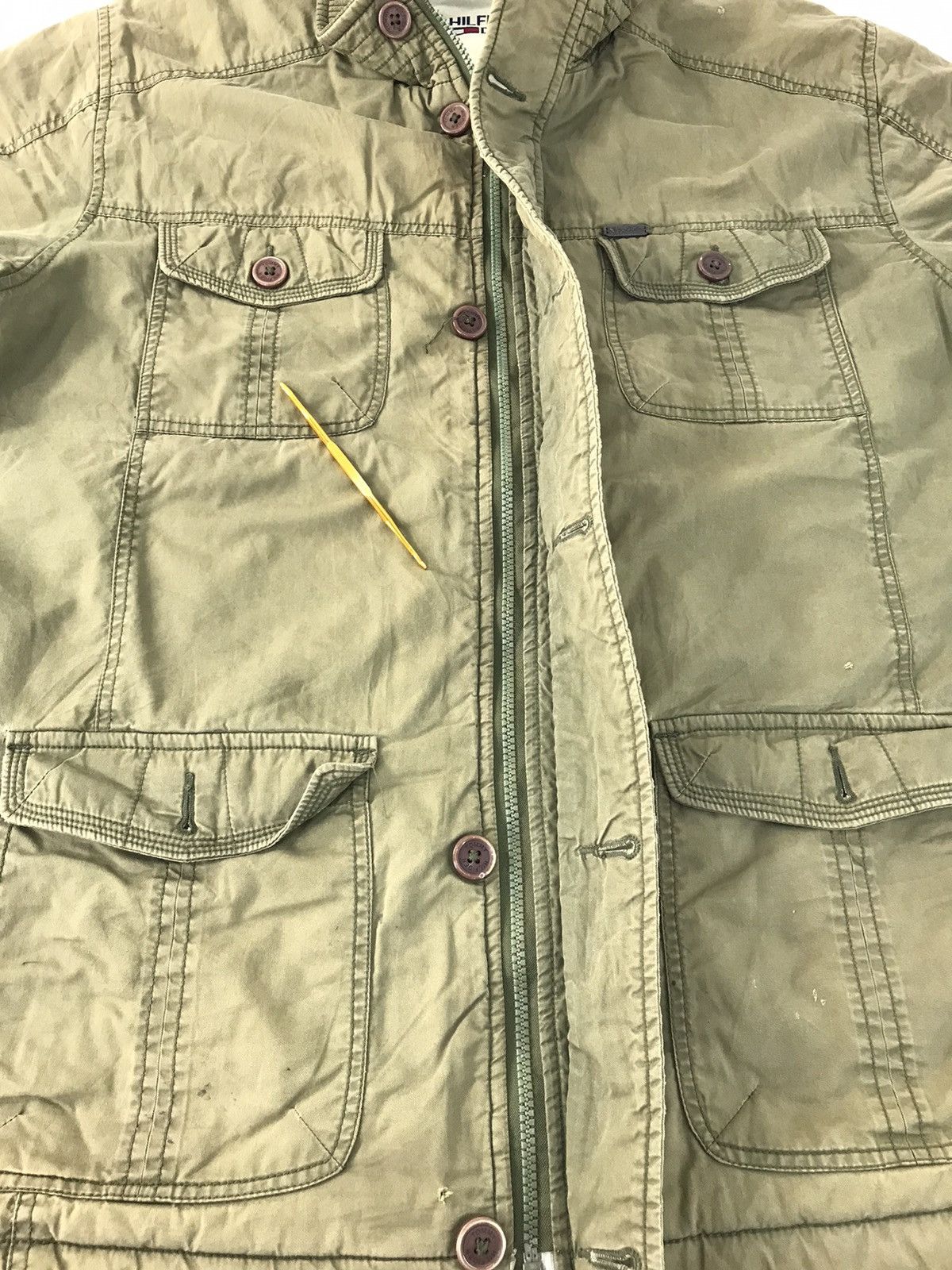 Tommy Hilfiger Tommy Hilfiger Denim Jacket Sherpa Inner Multi Pockets R069j Size US XL / EU 56 / 4 - 13 Thumbnail