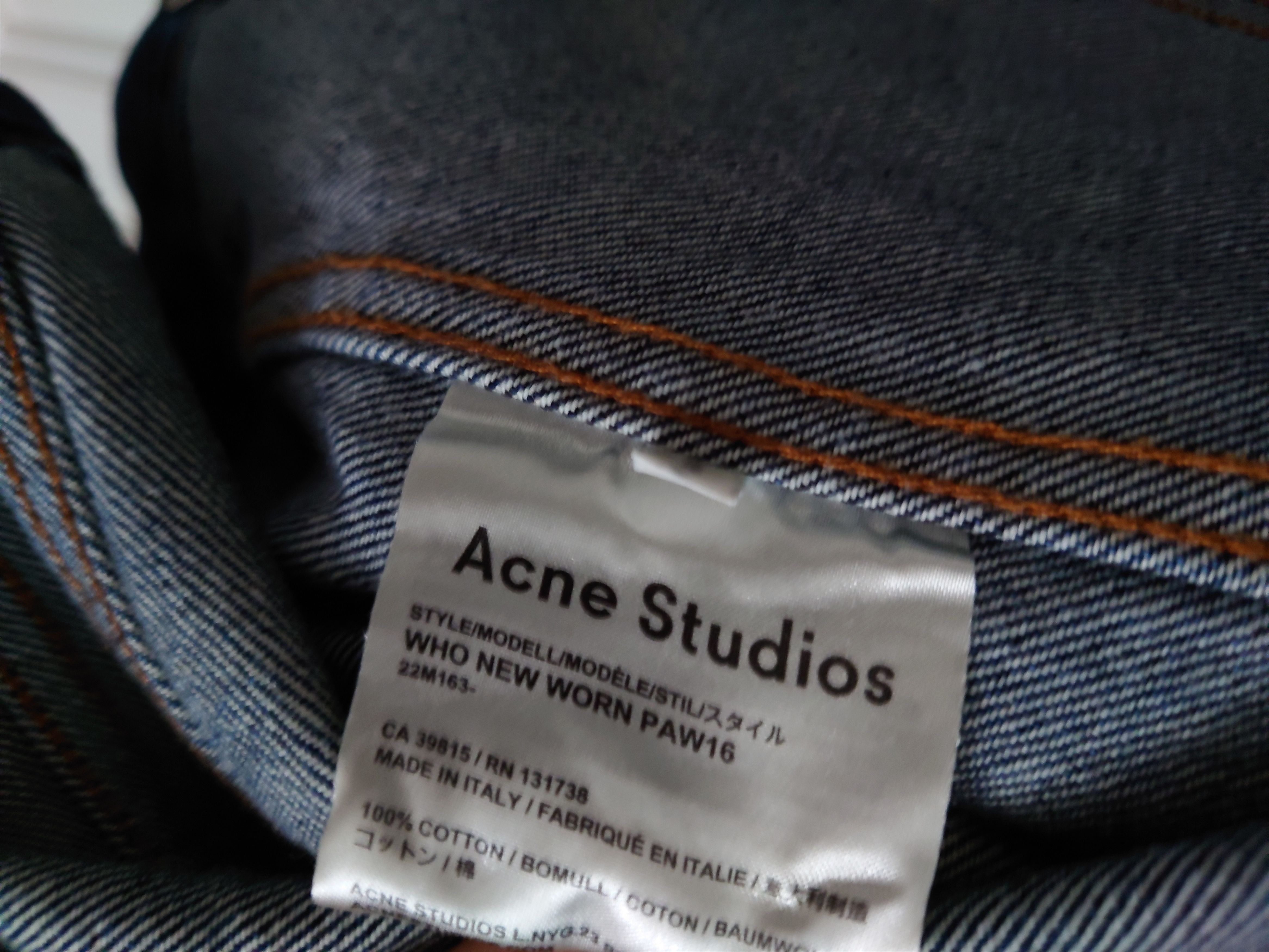 Acne Studios Acne Studios Who New Worn Denim Jacket Size US S / EU 44-46 / 1 - 3 Thumbnail