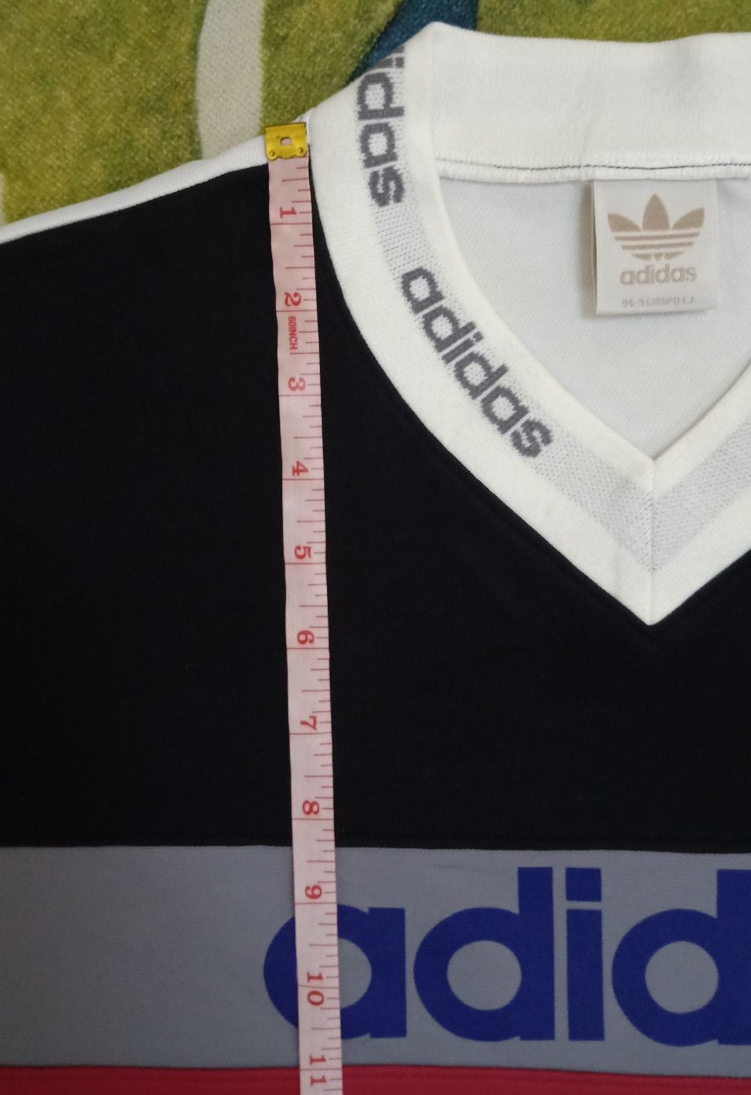 Adidas Vintage 90s Adidas With The Three Stripes Jersey Size US L / EU 52-54 / 3 - 24 Thumbnail