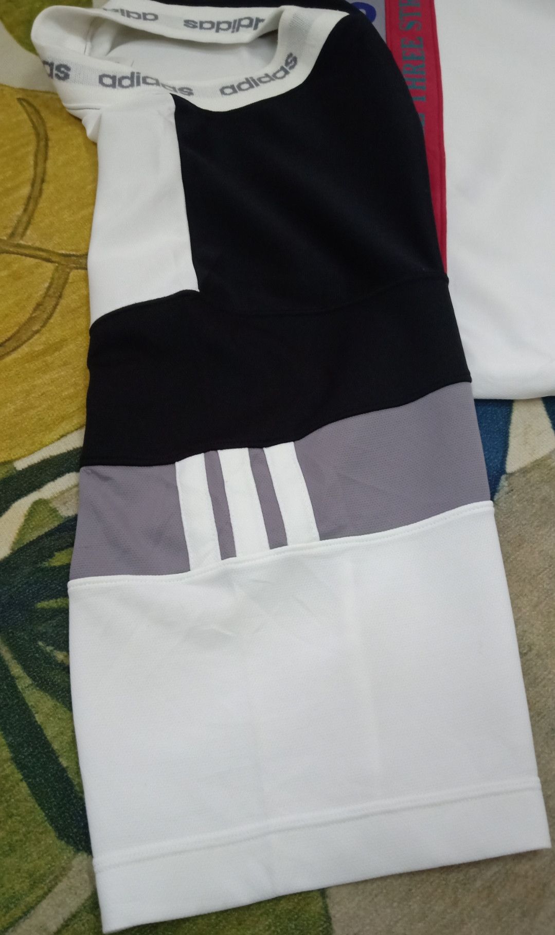 Adidas Vintage 90s Adidas With The Three Stripes Jersey Size US L / EU 52-54 / 3 - 20 Thumbnail