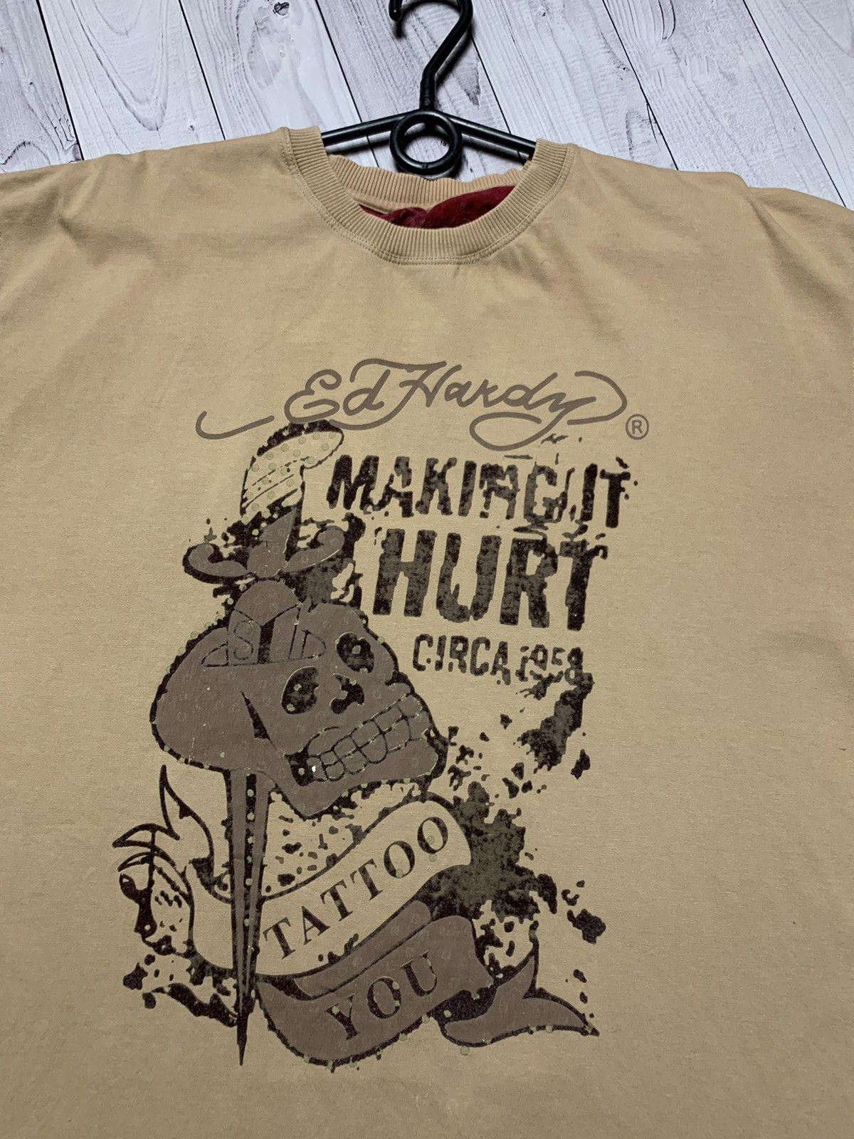Ed Hardy × Vintage Vintage Tee Ed Hardy size XL rare logo Size US XL / EU 56 / 4 - 3 Thumbnail