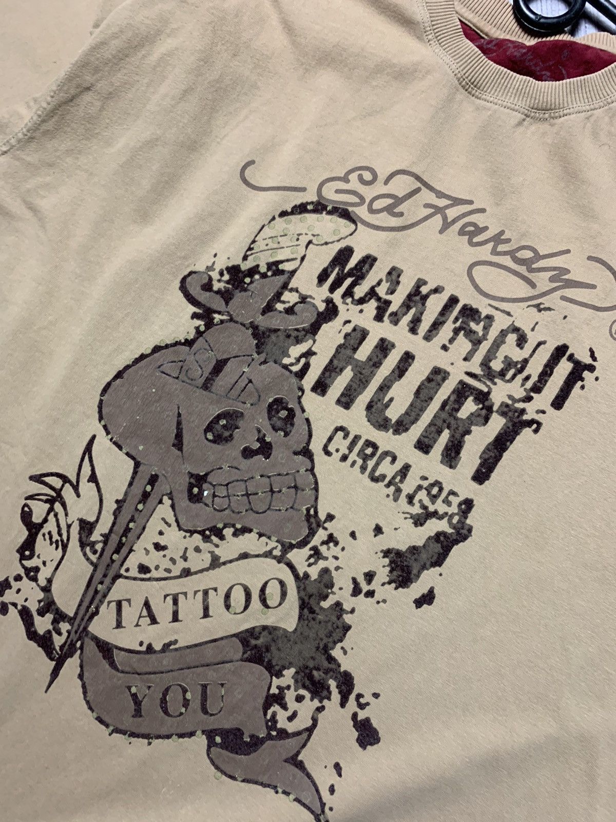 Ed Hardy × Vintage Vintage Tee Ed Hardy size XL rare logo Size US XL / EU 56 / 4 - 6 Thumbnail