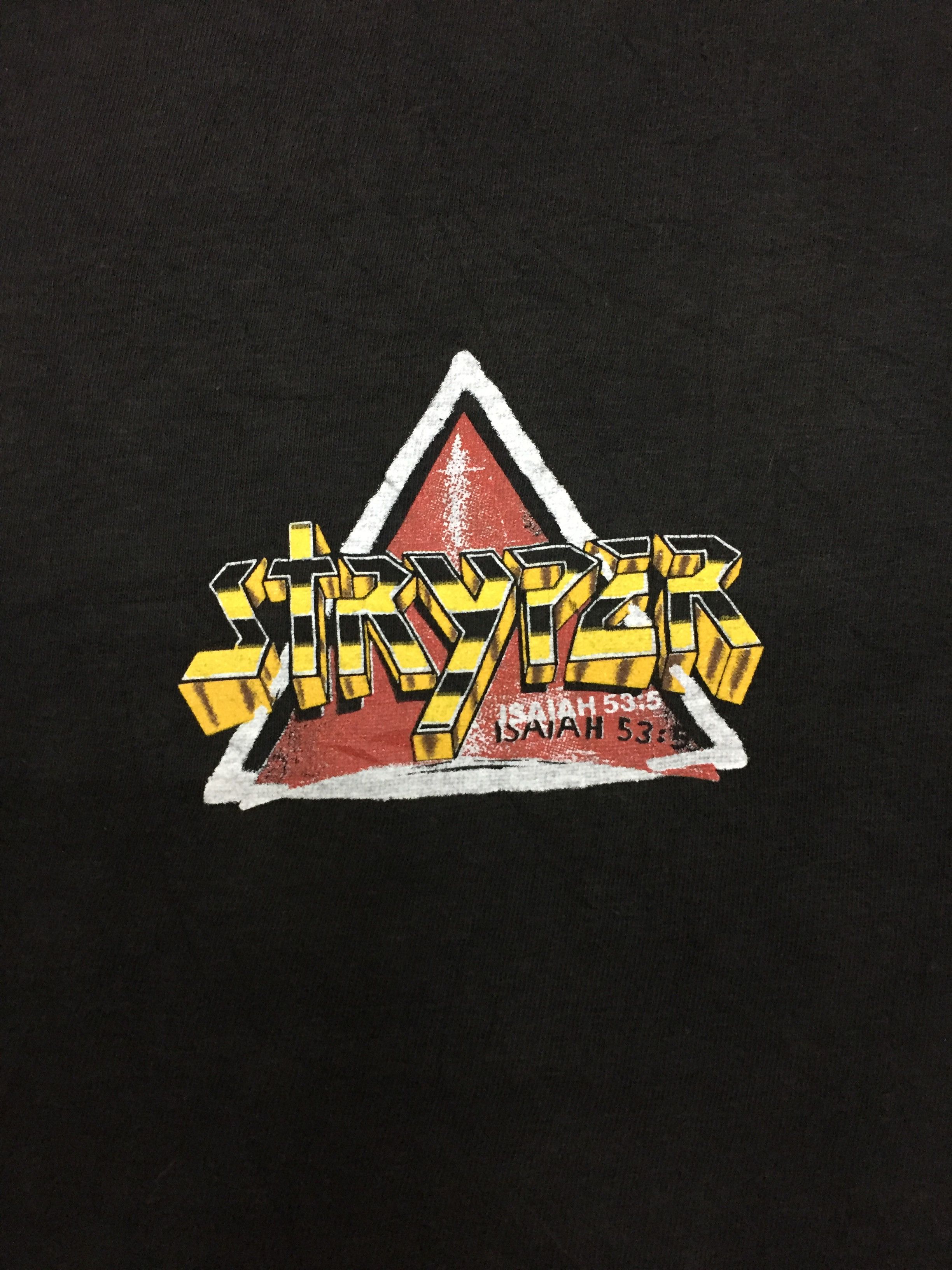 Band Tees Vintage Stryper “Isaiah 53:5 - In God We Trust” T-Shirt Size US L / EU 52-54 / 3 - 2 Thumbnail