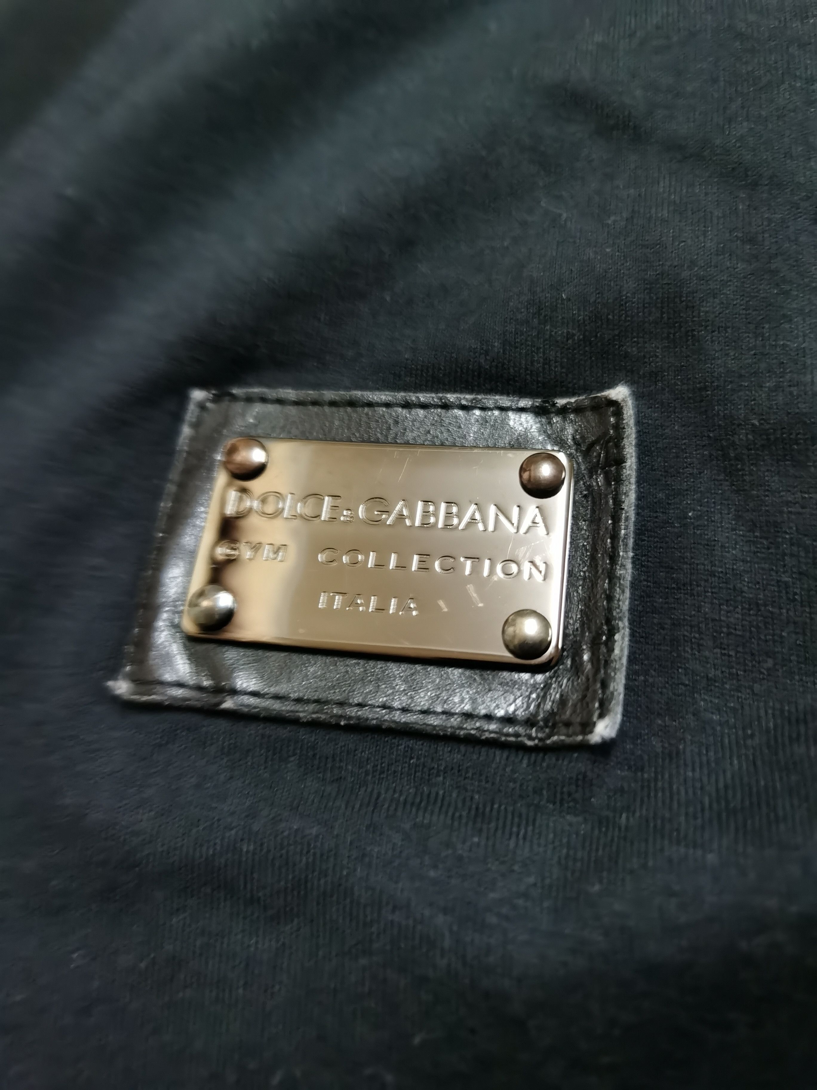Dolce & Gabbana Dolce & Gabbana Gym Collection Black Cotton V-neck Tee Size US L / EU 52-54 / 3 - 8 Thumbnail