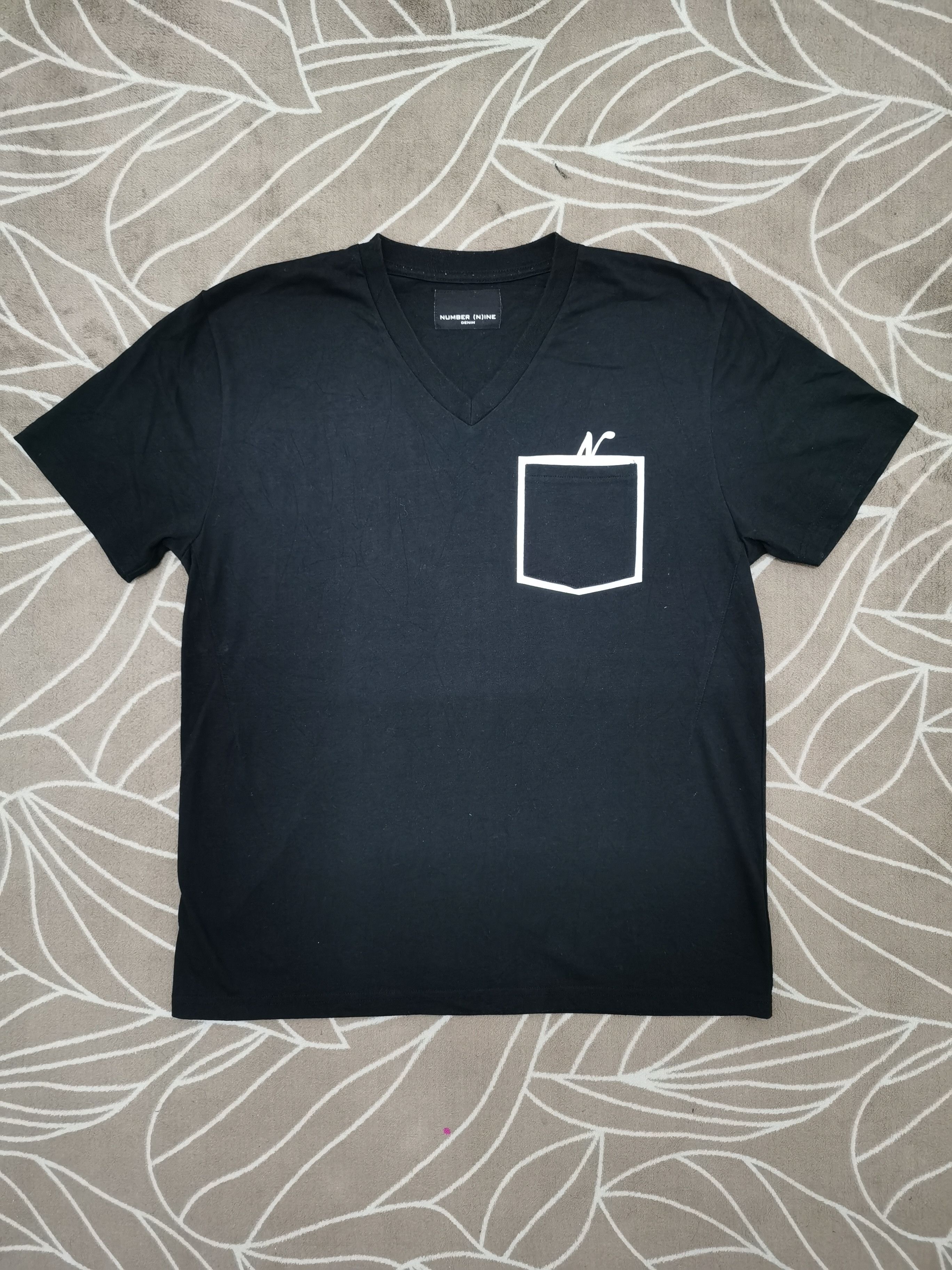 Number (N)ine Number (N)ine Denim V Neck Pocket T-shirt Size US M / EU 48-50 / 2 - 1 Thumbnail